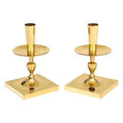 Kerzenständer von Tommi Parzinger, Messing, signiert, Dorlyn