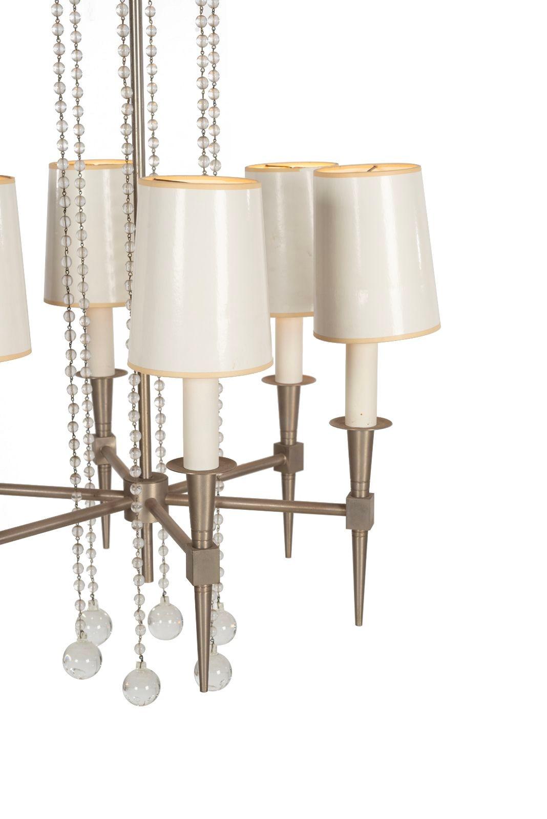 Plaqué Lustre Tommi Parzinger pour Parzinger Originals en vente