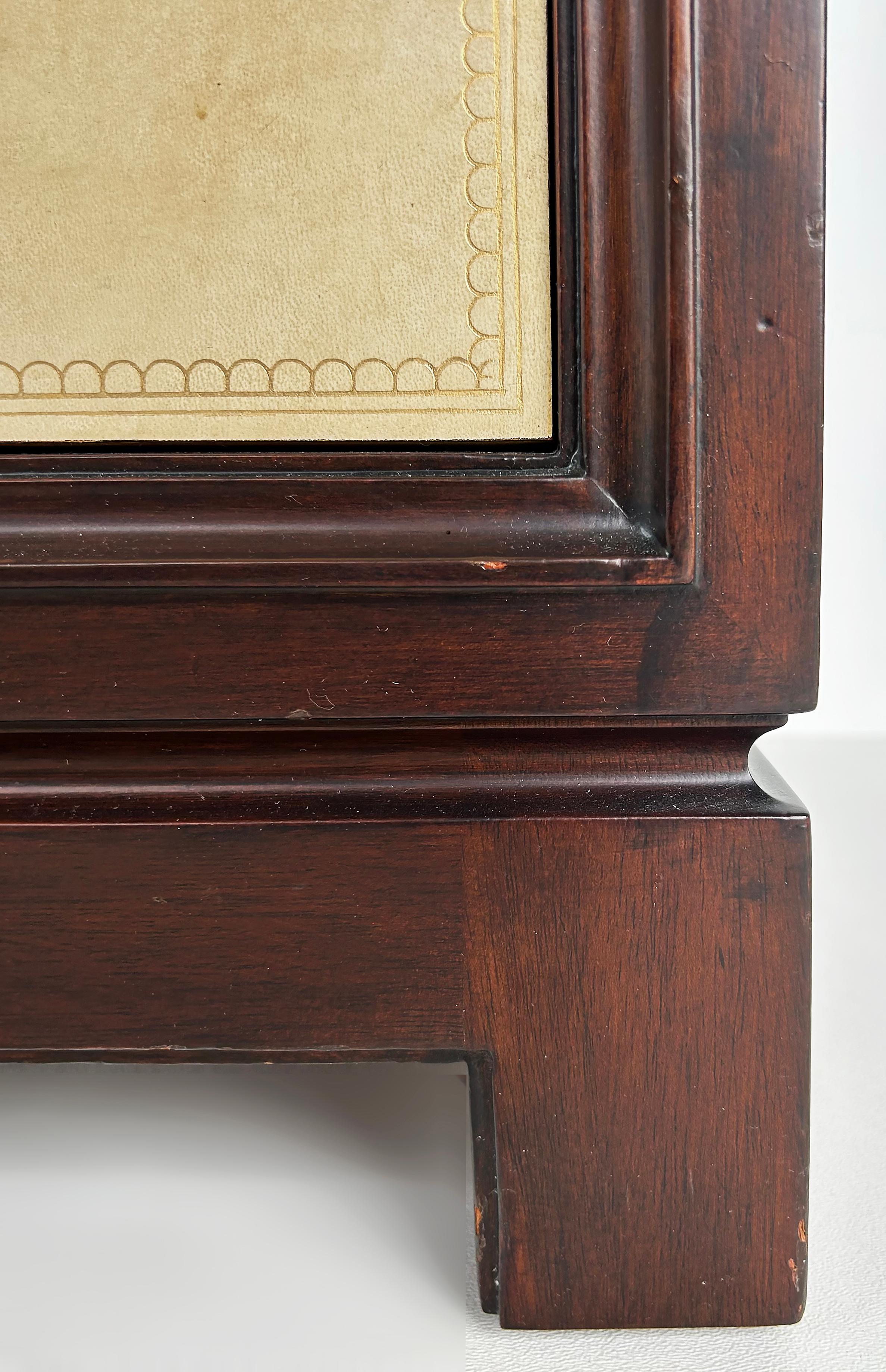 Tommi Parzinger Charak Leather Clad Chests of Drawers,  Pair Circa 1950s For Sale 4
