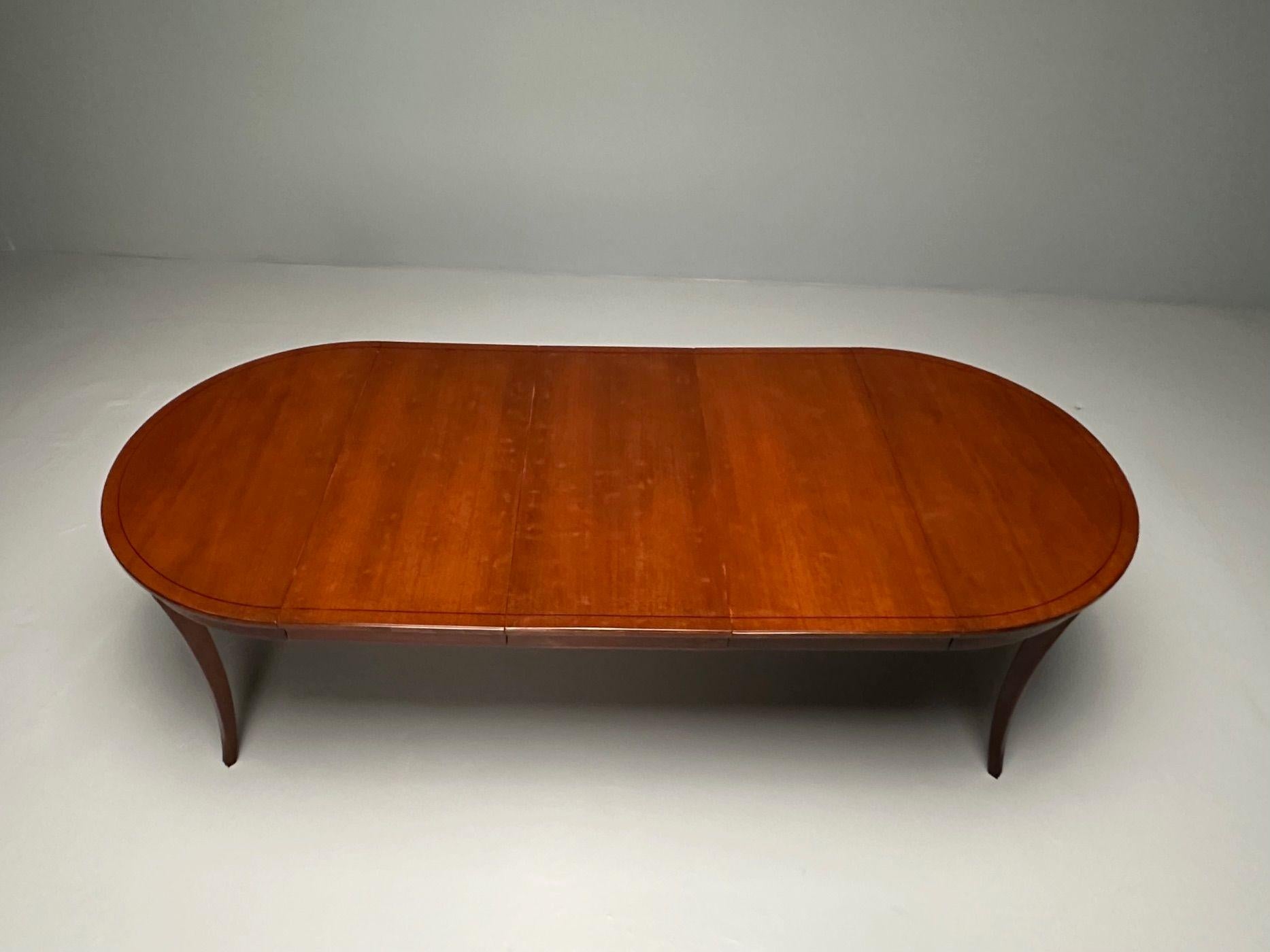 Tommi Parzinger, Charak, Mid-Century Modern, Dining Table, Bleached Mahogany For Sale 3