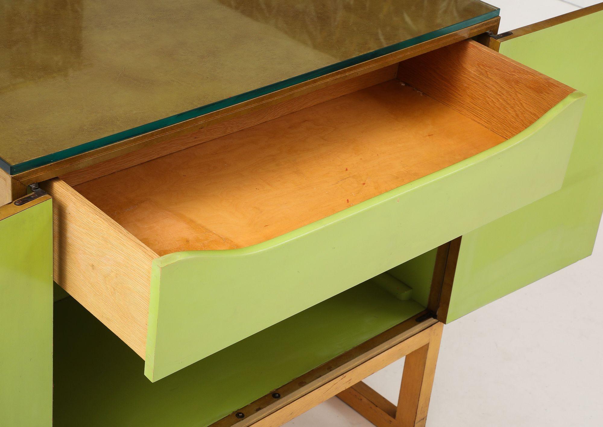 Veneer Tommi Parzinger Charak Modern Chest. For Sale