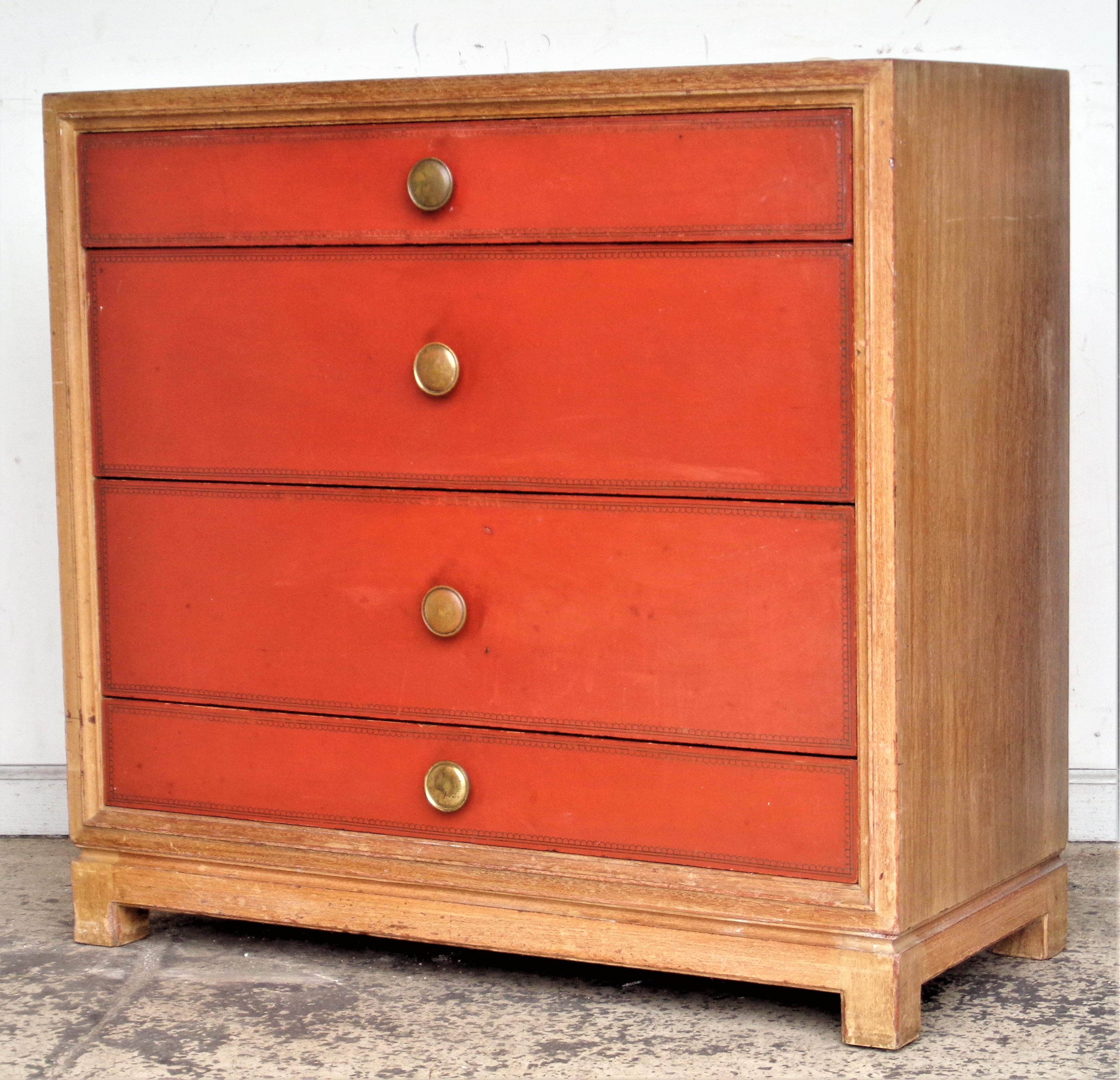 Tommi Parzinger Charak Modern Four Drawer Chest, Circa 1950 9