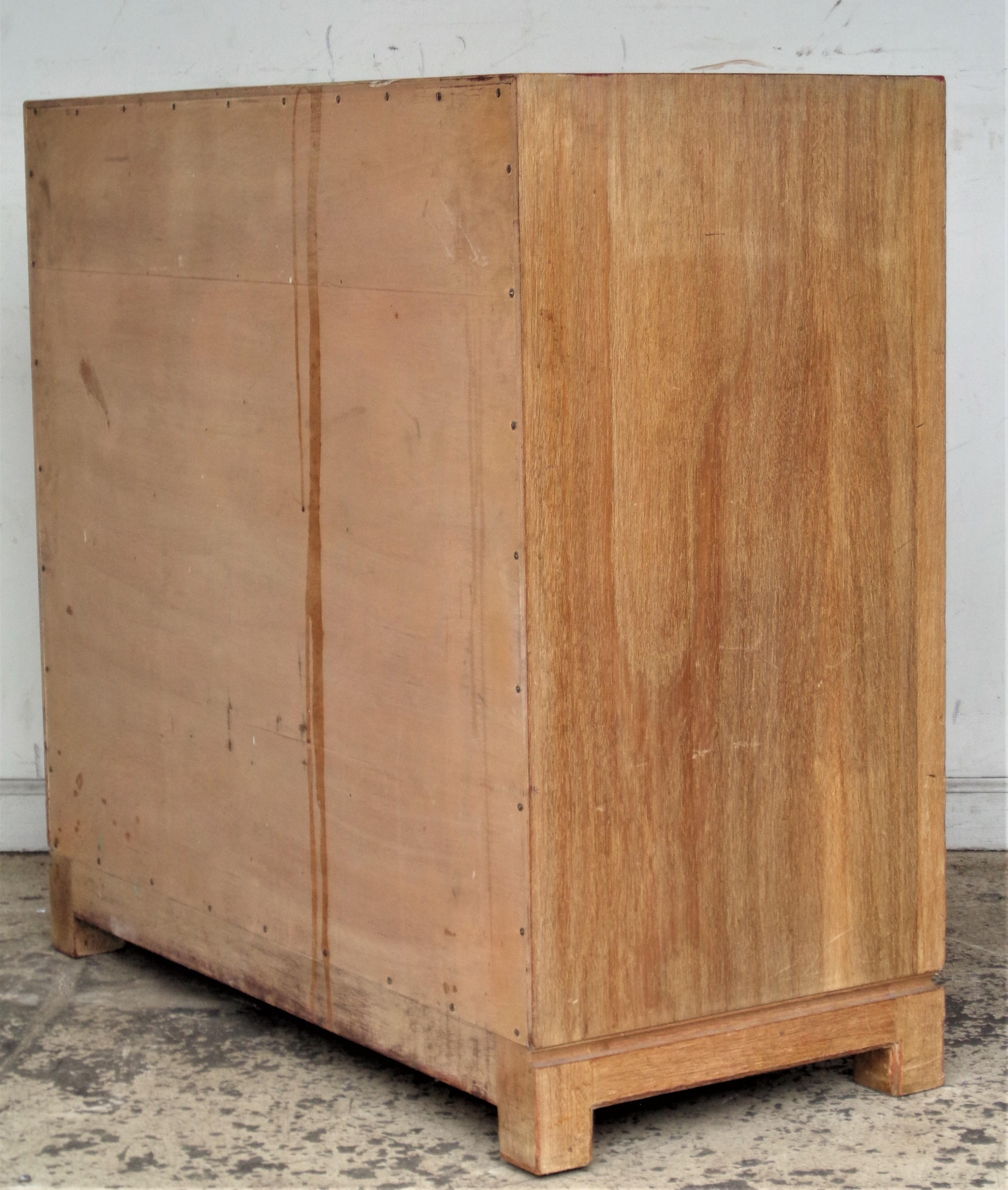 Mahogany Tommi Parzinger Charak Modern Four Drawer Chest, Circa 1950