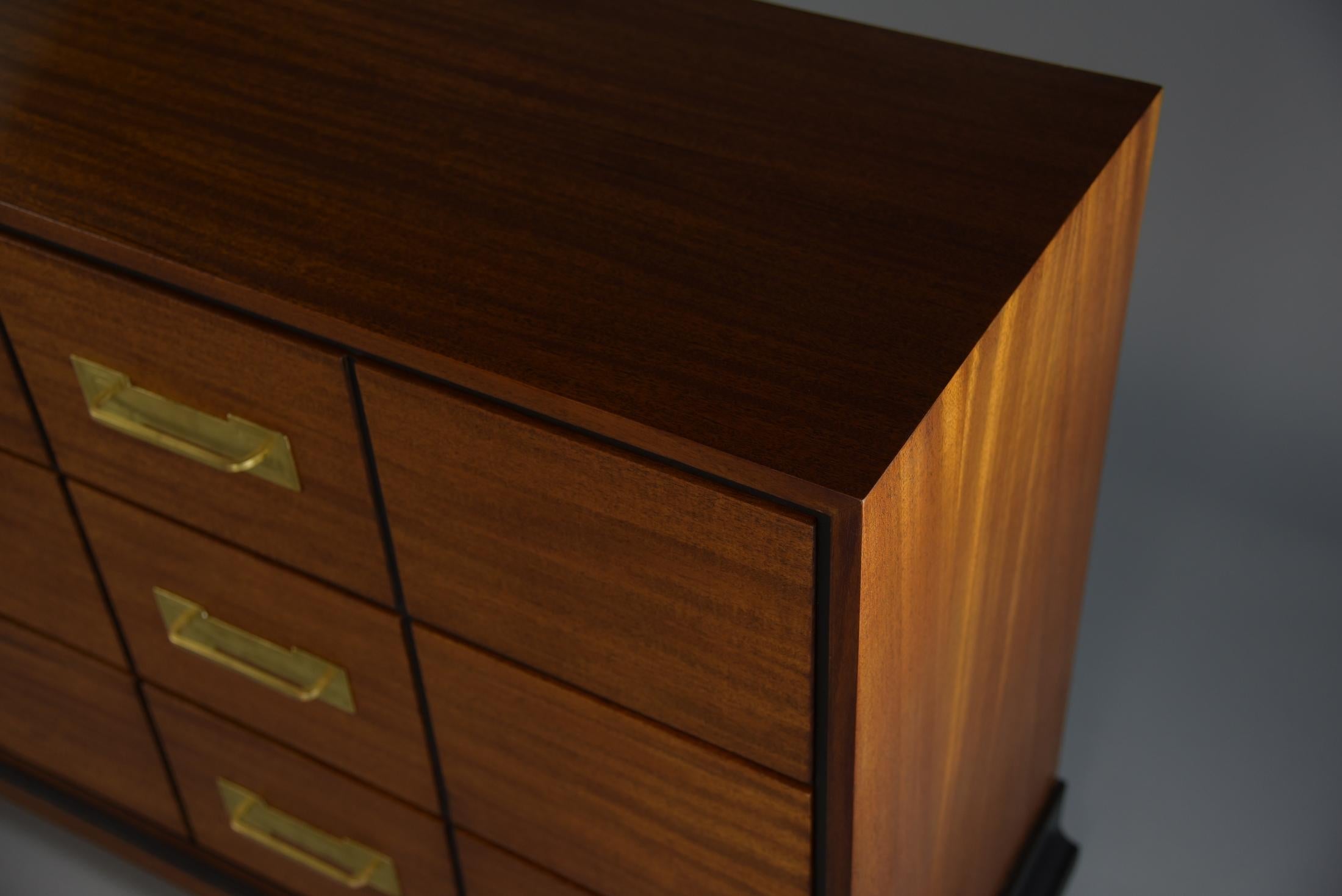 Brass Tommi Parzinger Chest of Drawers
