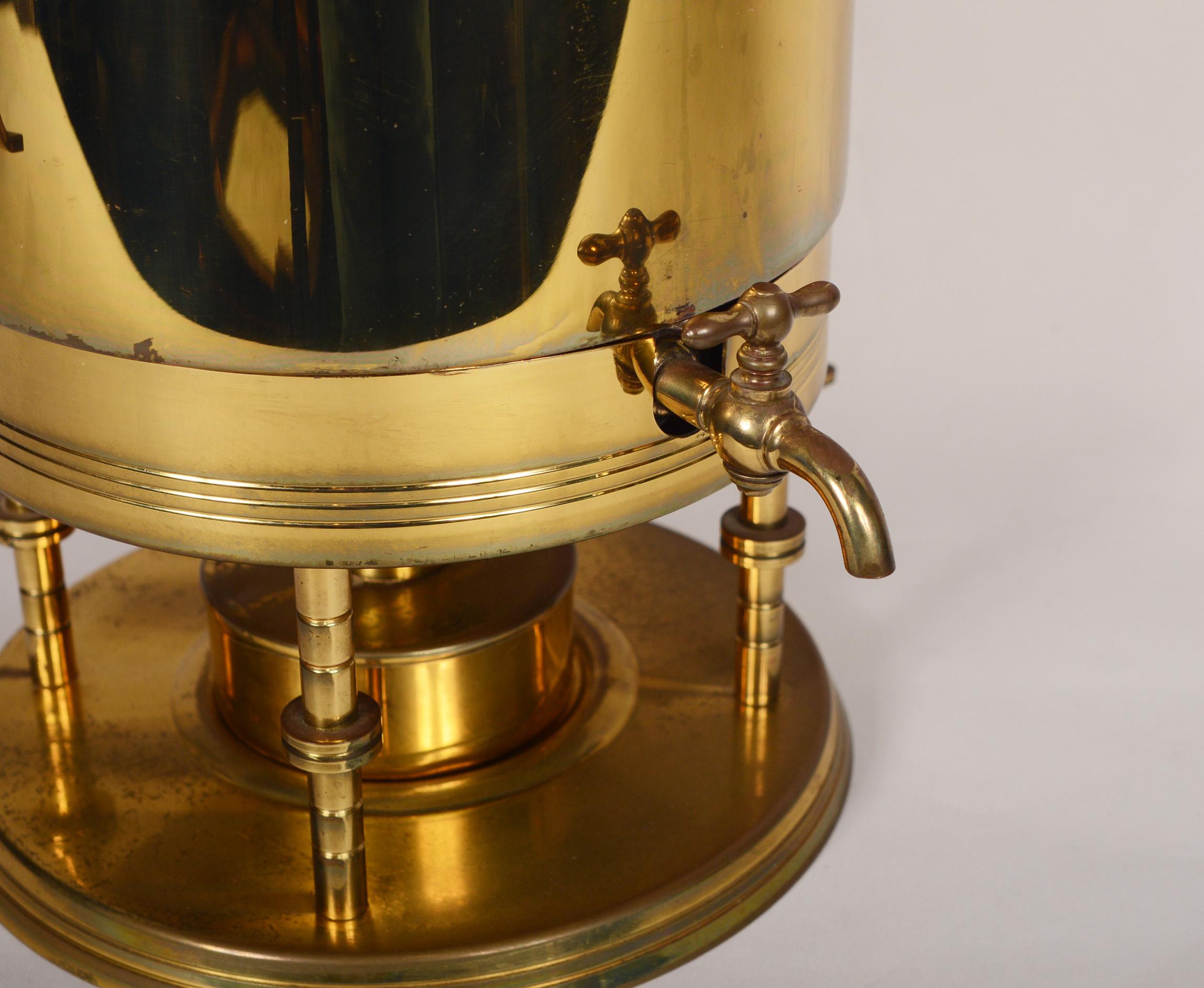 Brass Tommi Parzinger Coffee Urn Samovar for Dorlyn Silversmiths