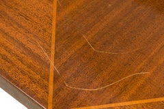 Tommi Parzinger Continental Walnut Diamond Inlaid Dining / Conference Table