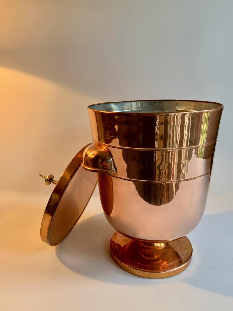 Tommi Parzinger Copper Ice Bucket at 1stDibs