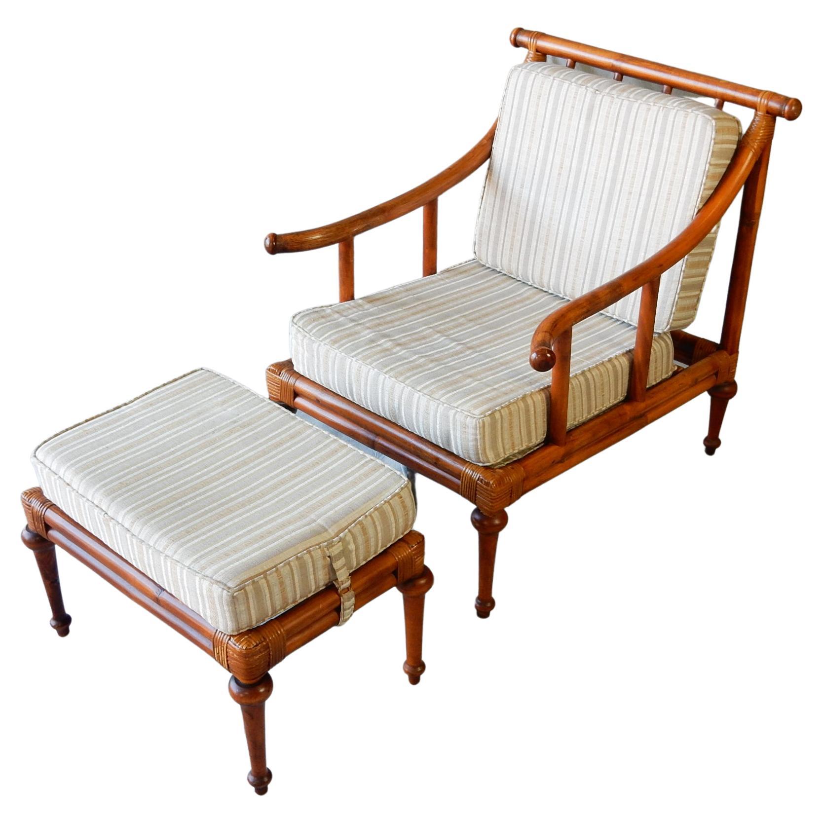 Tommi Parzinger design for Willow & Reed Lounge Chair and Ottoman Set 1