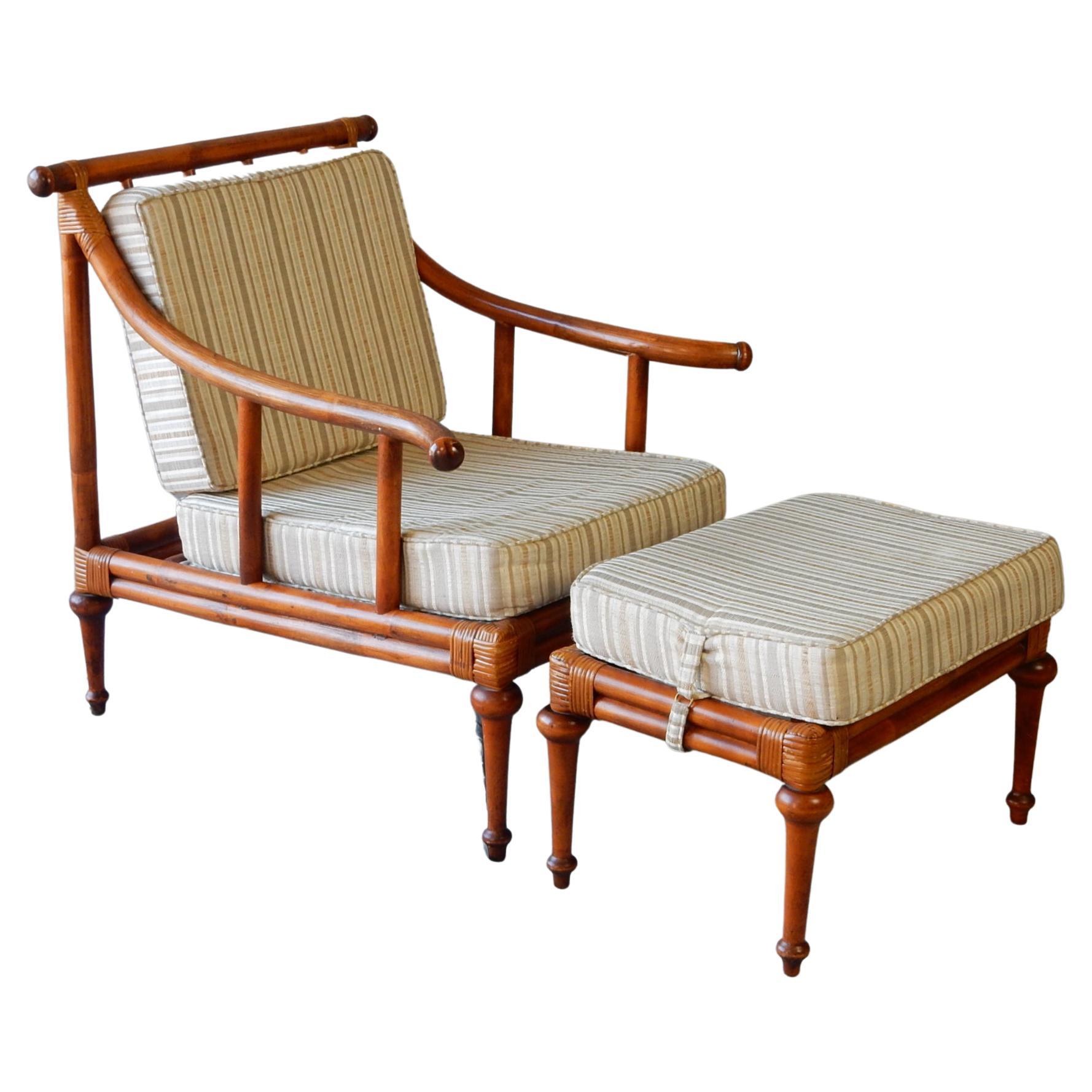 Tommi Parzinger design for Willow & Reed Lounge Chair and Ottoman Set