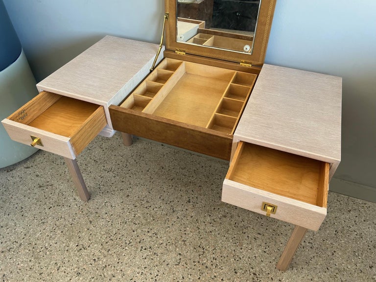 Tommi Parzinger Desk Vanity, 1940''s For Sale at 1stDibs