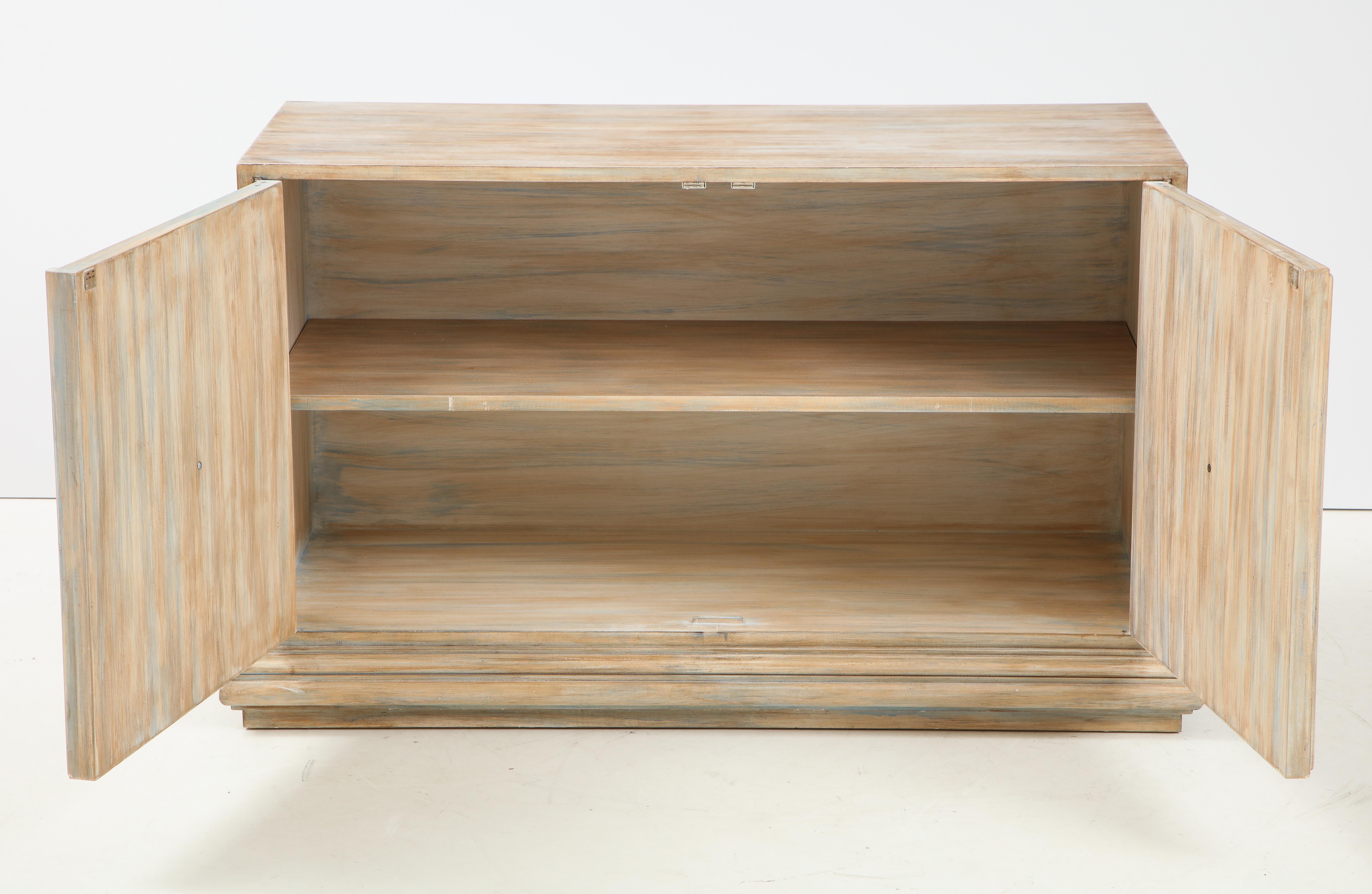 Tommi Parzinger Driftwood Finished Cabinet, Console 1