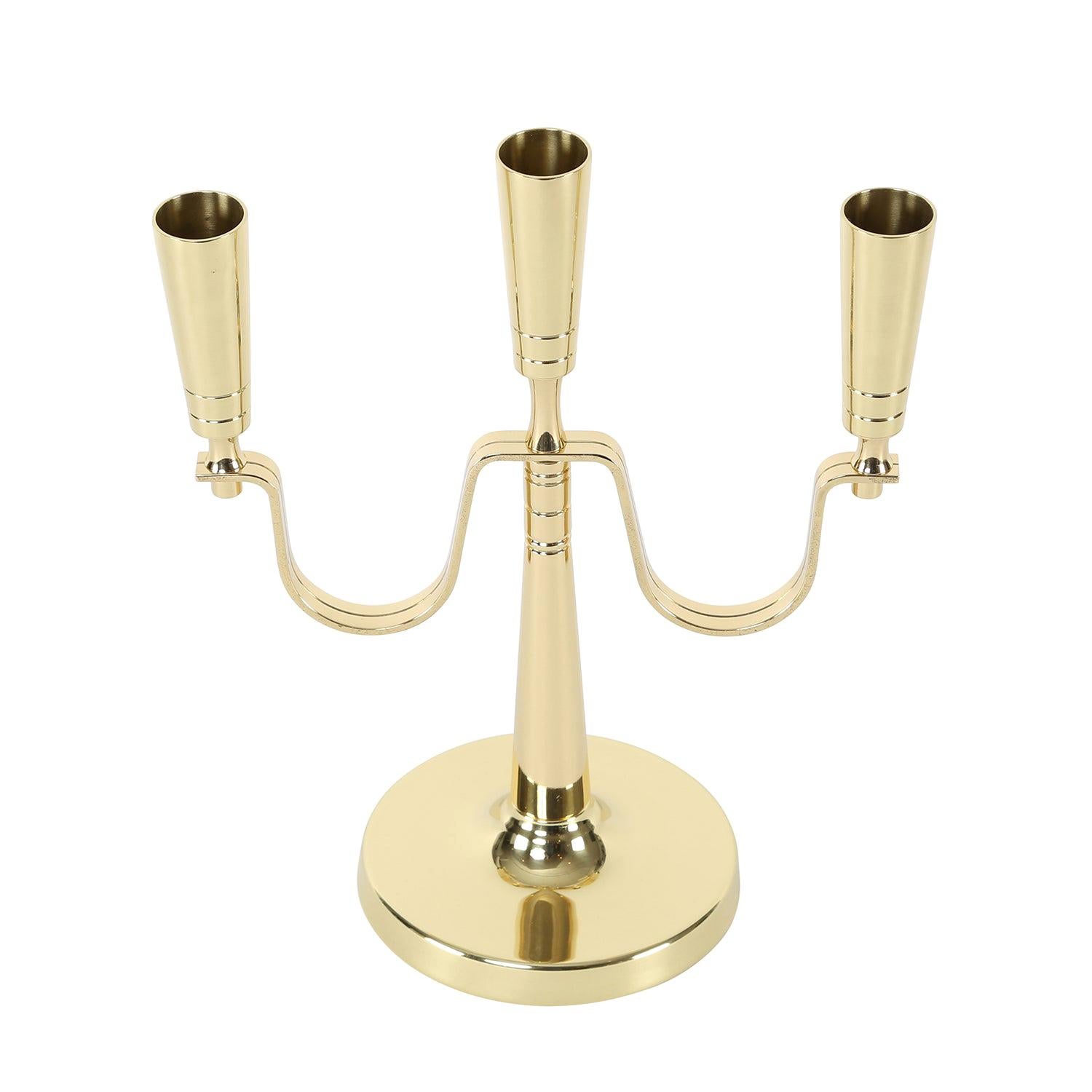 Tommi Parzinger Elegant Candelabrum in Brass 1950s