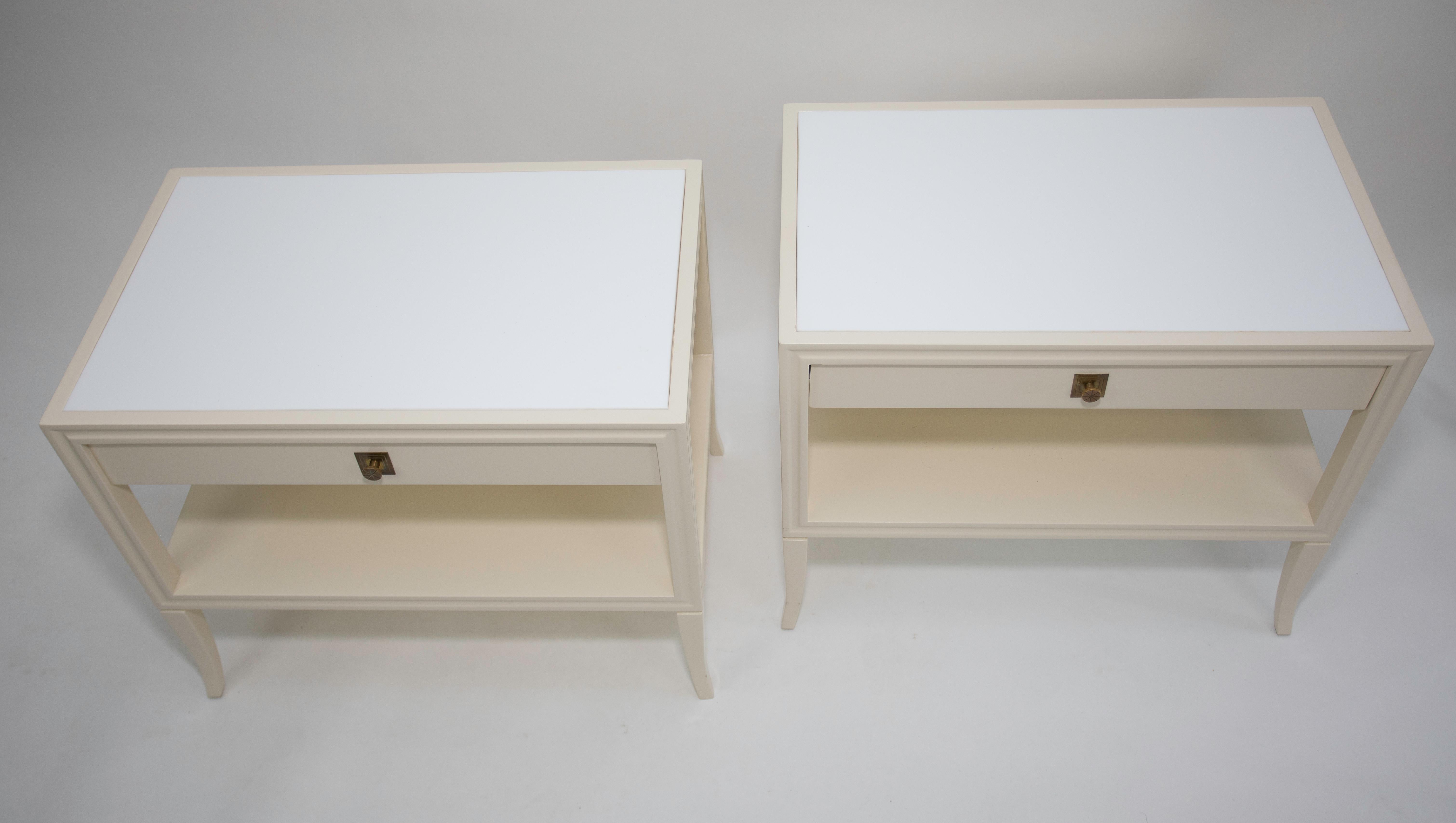 Tommi Parzinger End Tables/ Nightstands In Good Condition For Sale In West Palm Beach, FL