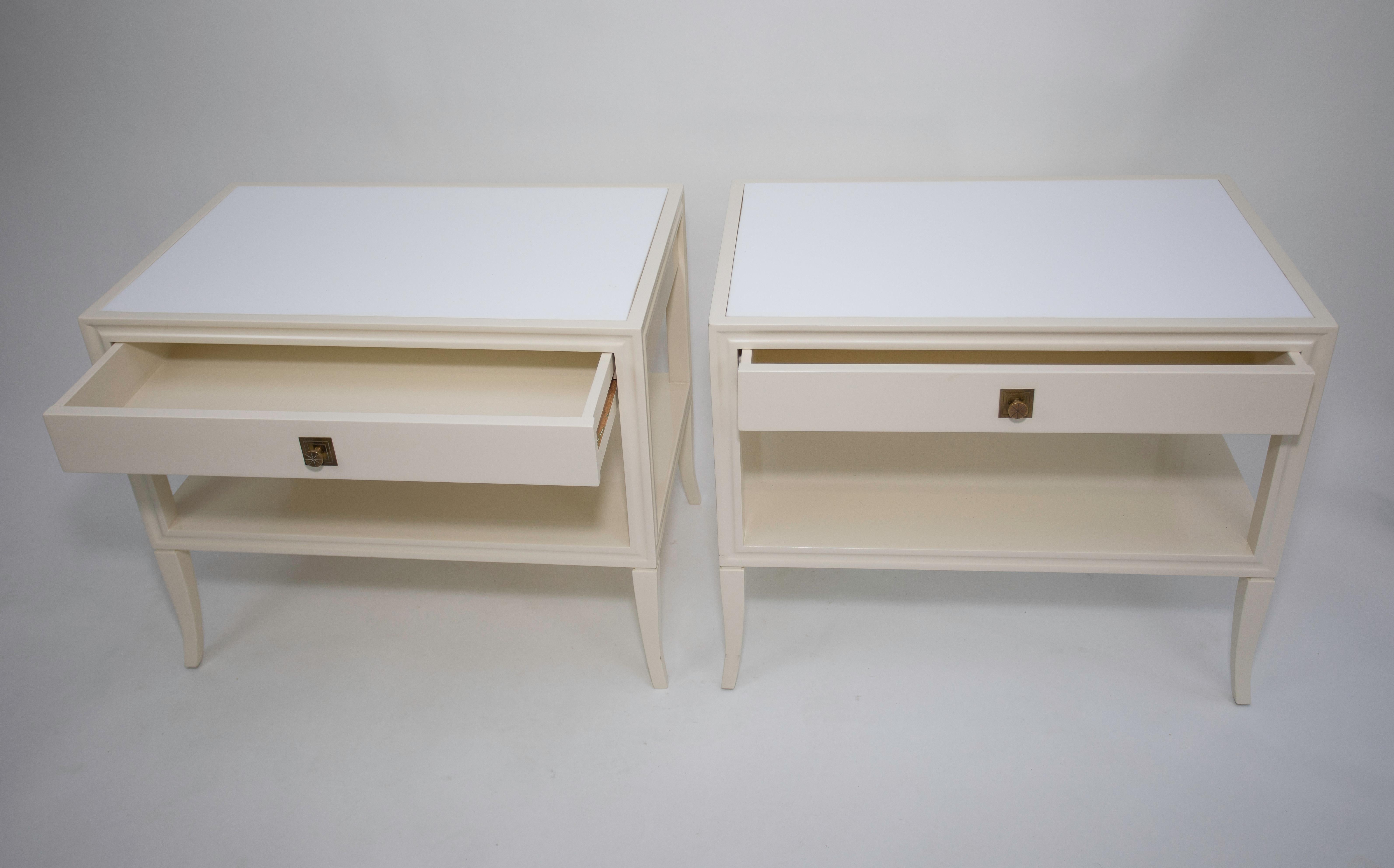 Mid-20th Century Tommi Parzinger End Tables/ Nightstands For Sale
