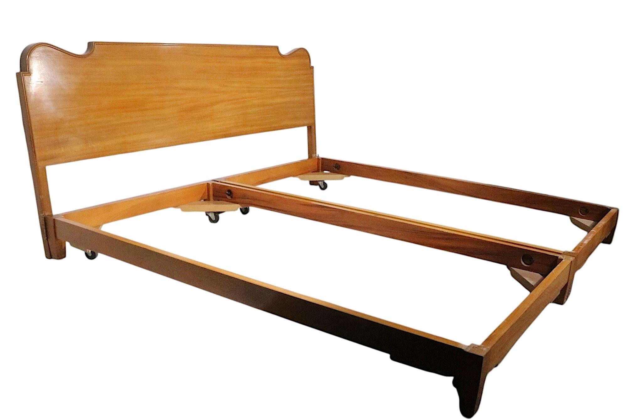 20th Century Tommi Parzinger For Charak Hollywood Regency King Size Bed For Sale