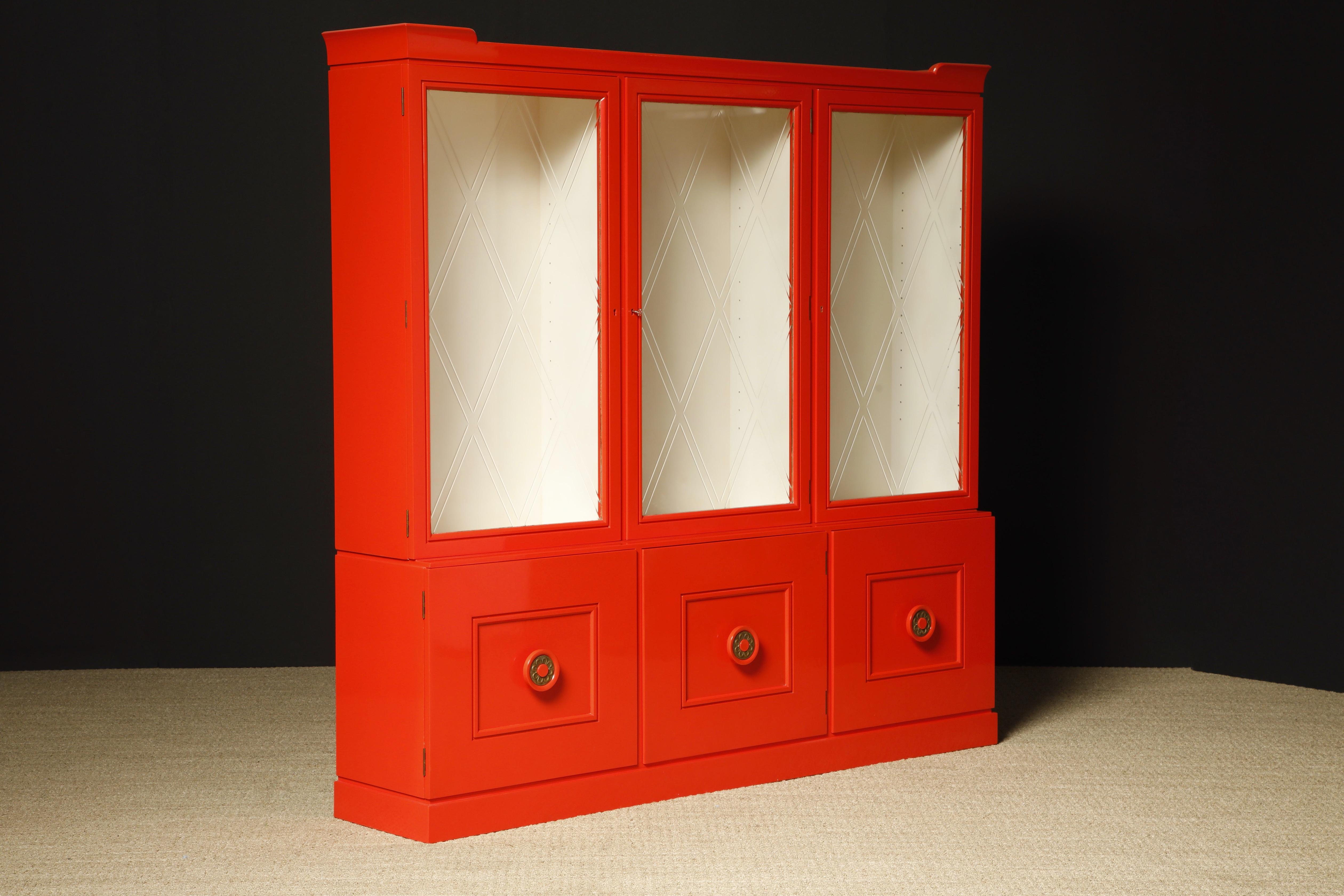 Tommi Parzinger for Charak Modern Display Cabinet, c 1955, Signed  For Sale 3