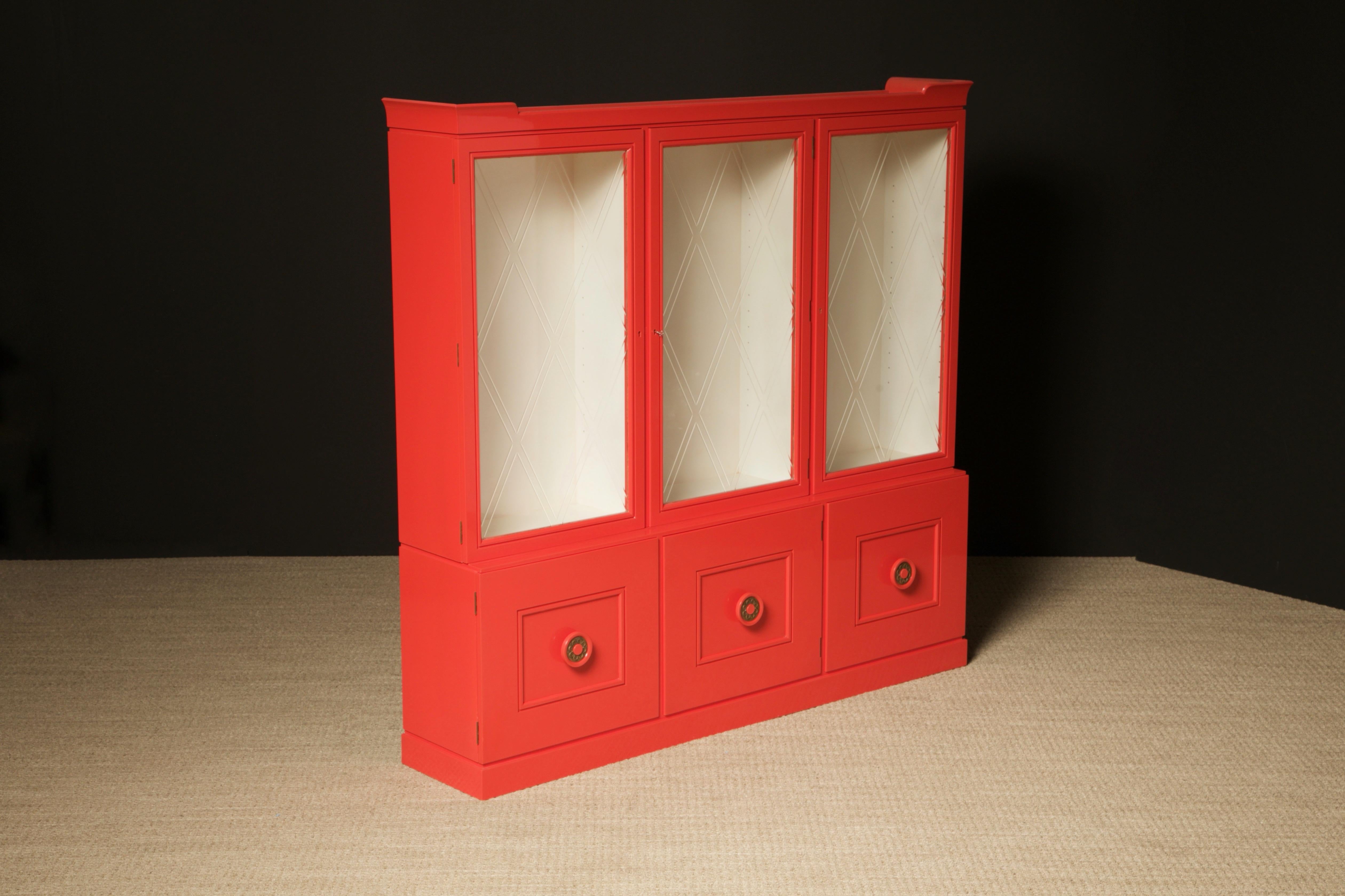Tommi Parzinger for Charak Modern Display Cabinet, c 1955, Signed  For Sale 4