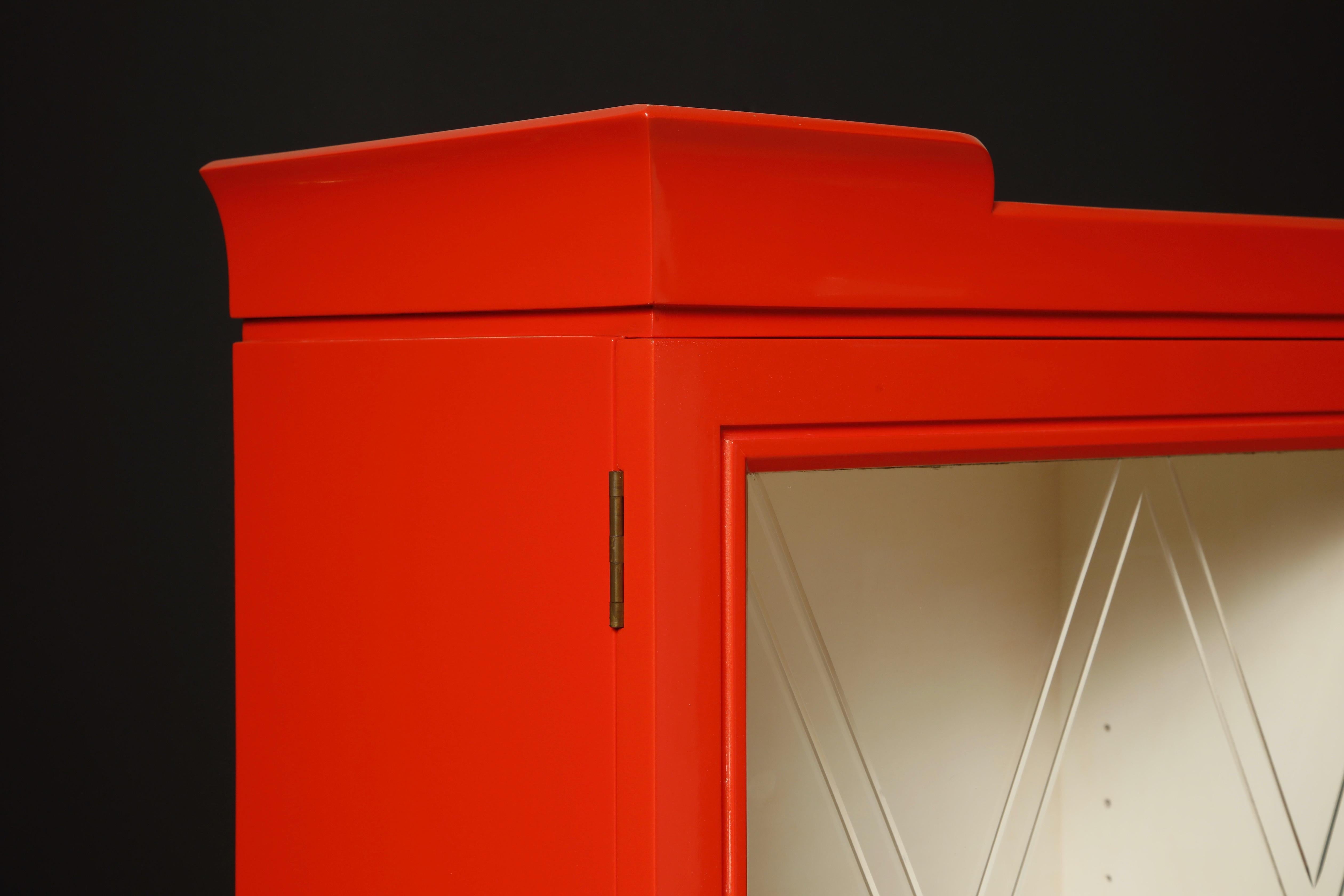 Tommi Parzinger for Charak Modern Display Cabinet, c 1955, Signed For Sale 5