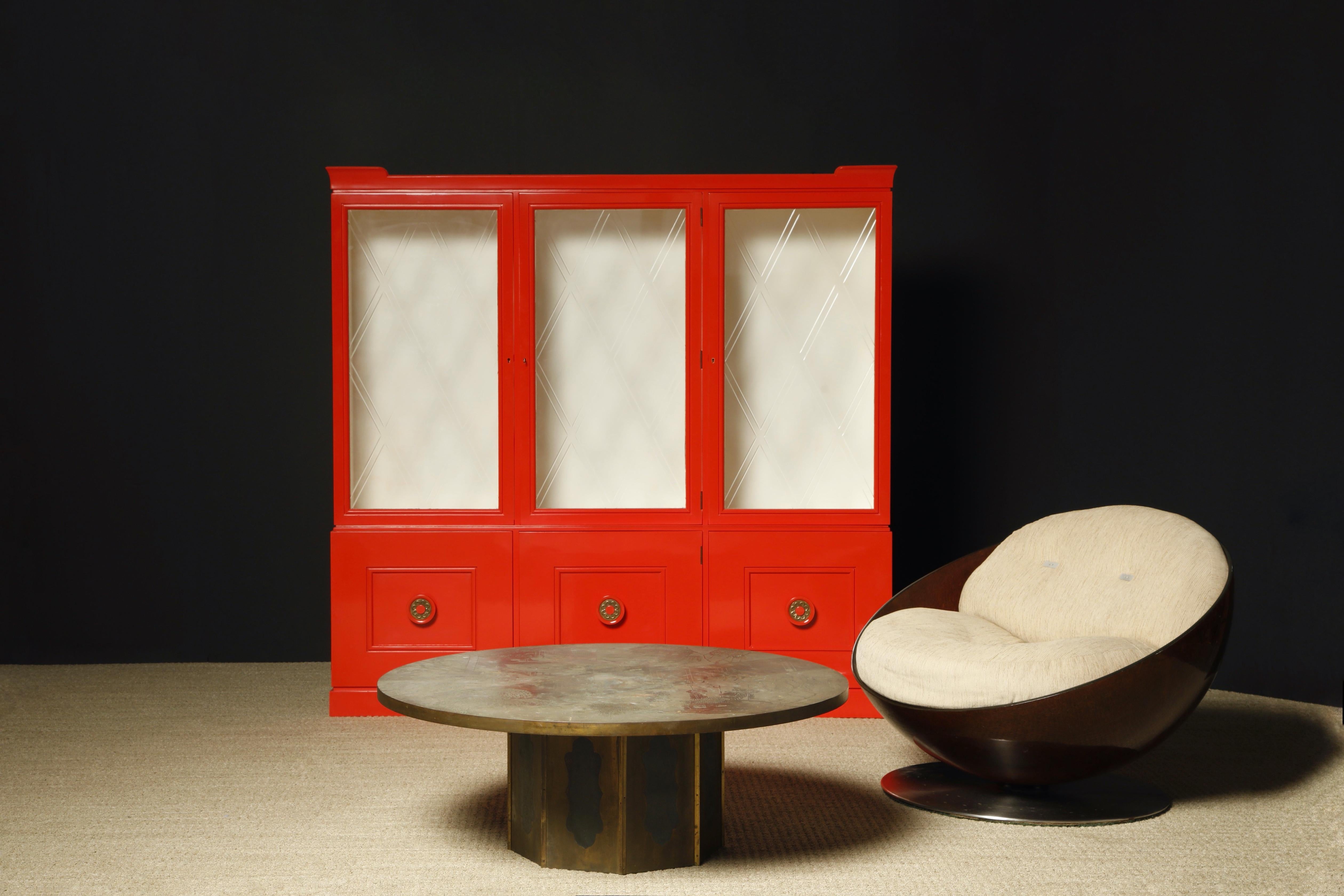 Tommi Parzinger for Charak Modern Display Cabinet, c 1955, Signed  For Sale 10