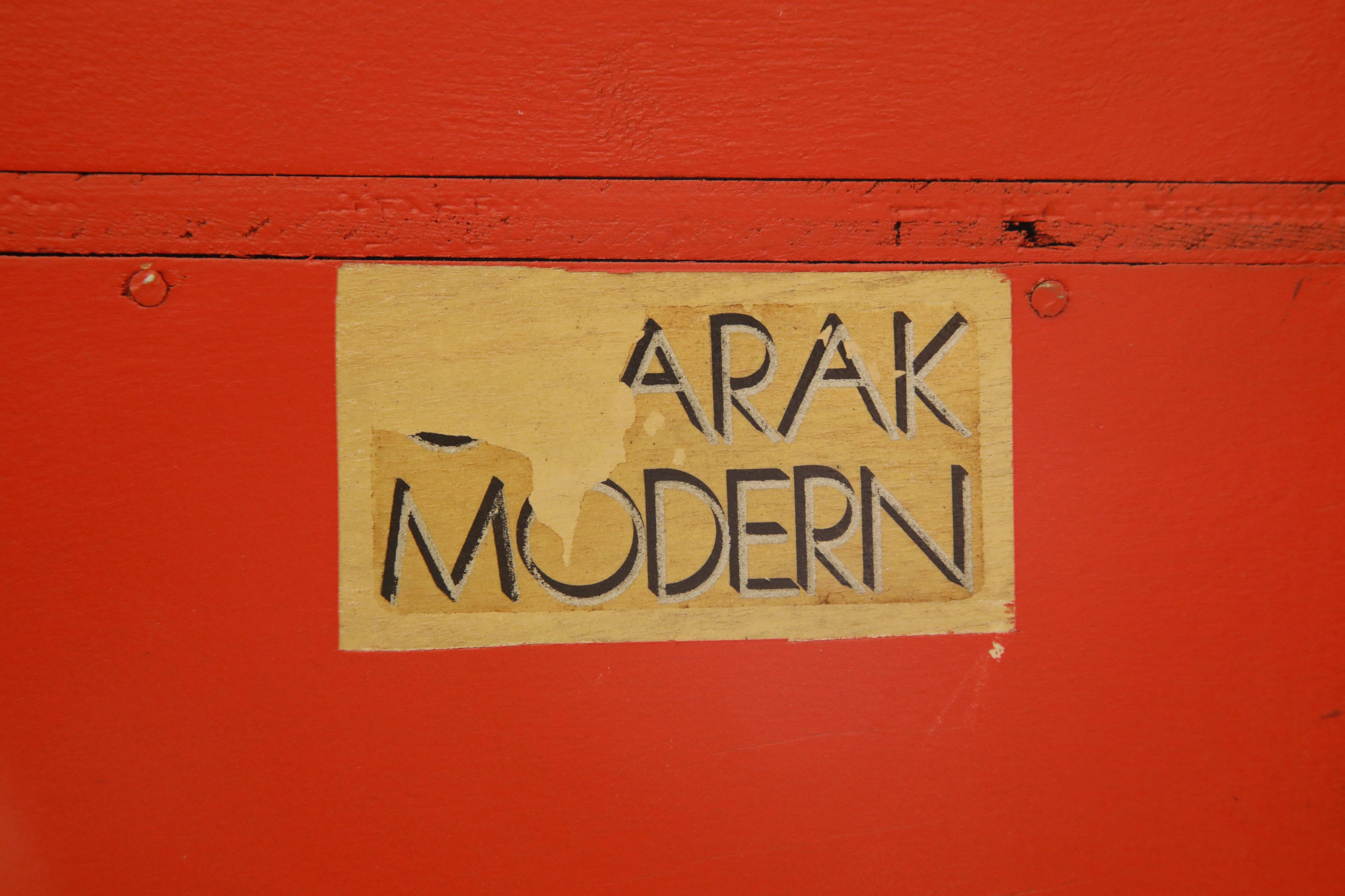 Tommi Parzinger for Charak Modern Display Cabinet, c 1955, Signed For Sale 11