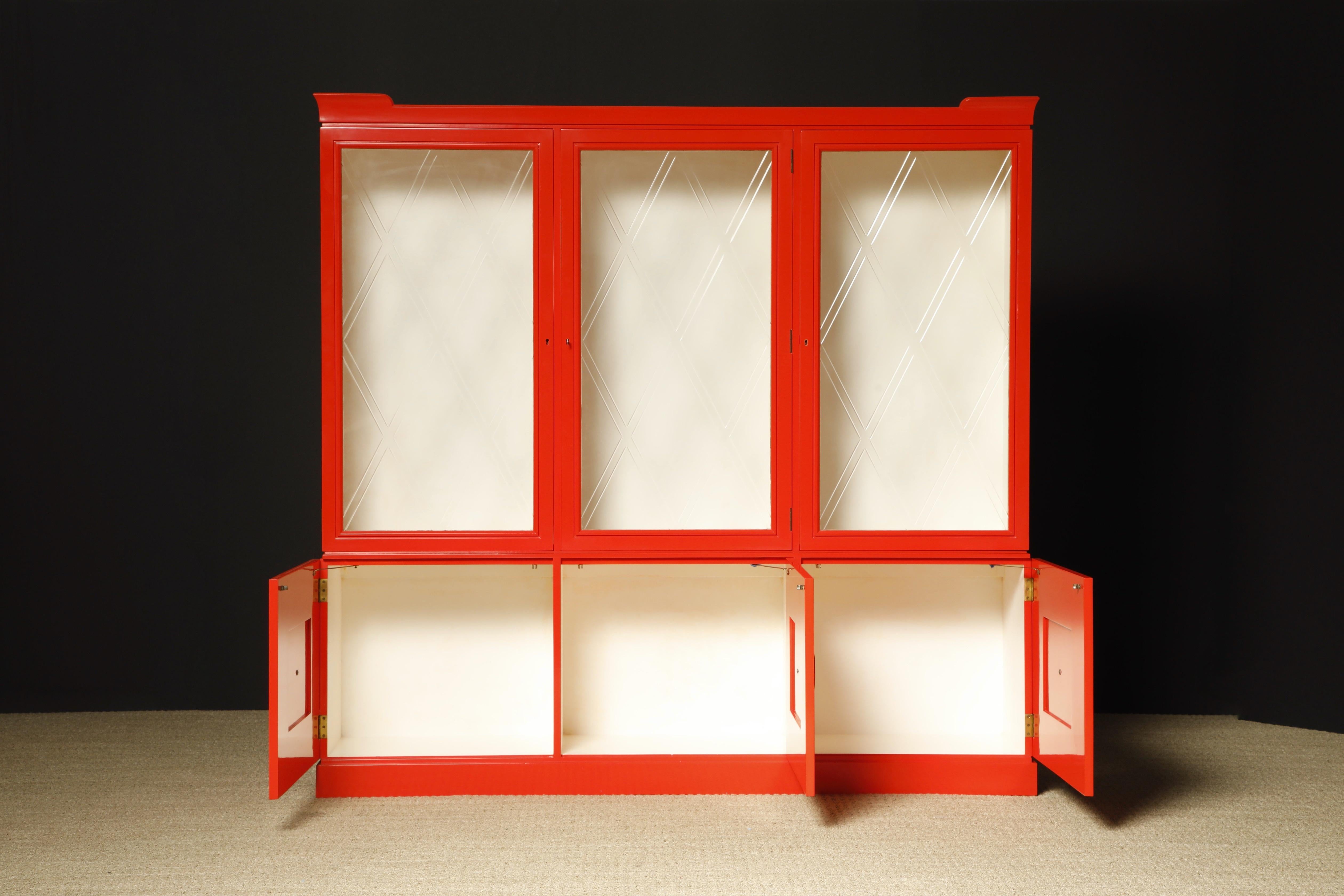 Mid-20th Century Tommi Parzinger for Charak Modern Display Cabinet, c 1955, Signed  For Sale