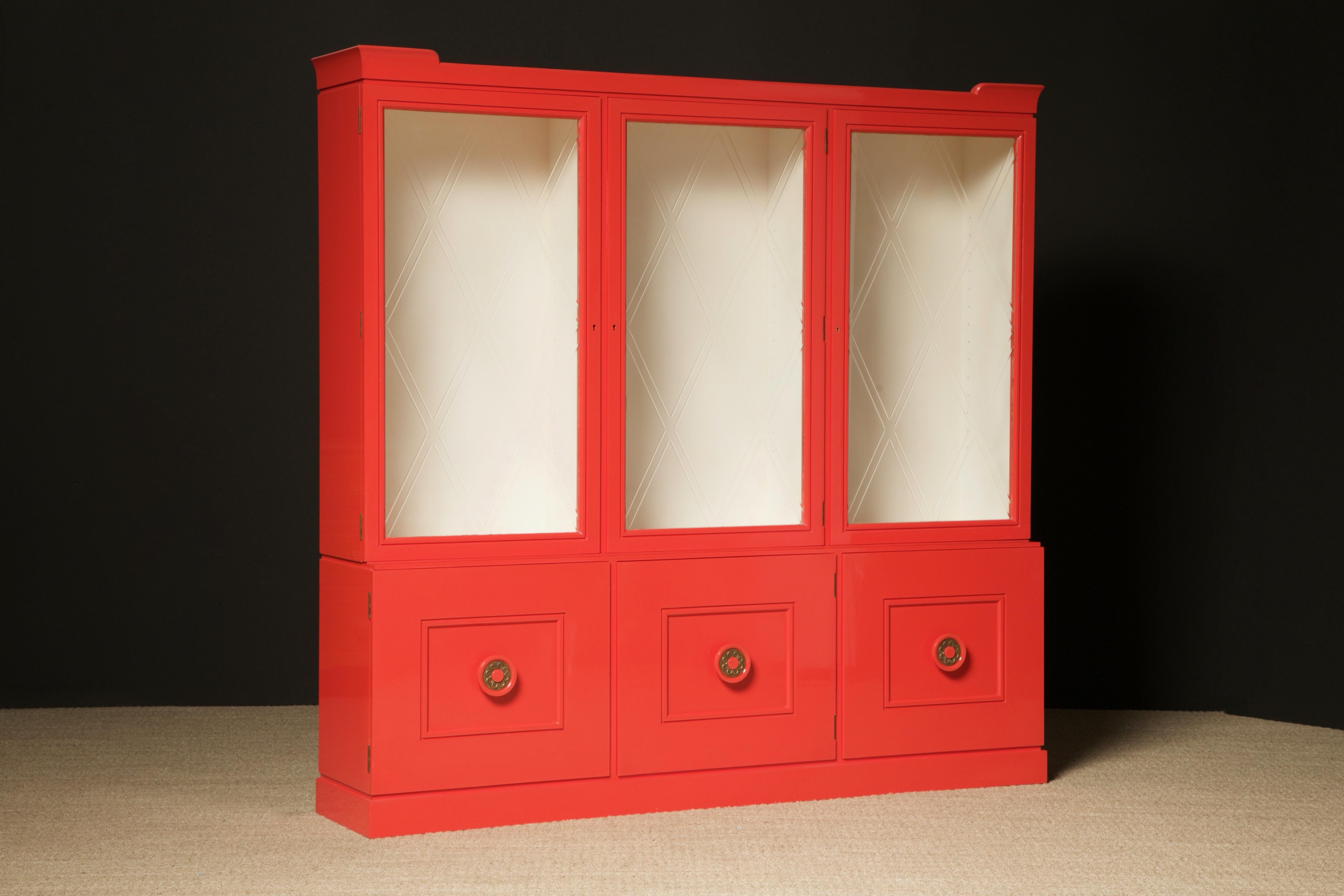 Tommi Parzinger for Charak Modern Display Cabinet, c 1955, Signed  For Sale 2