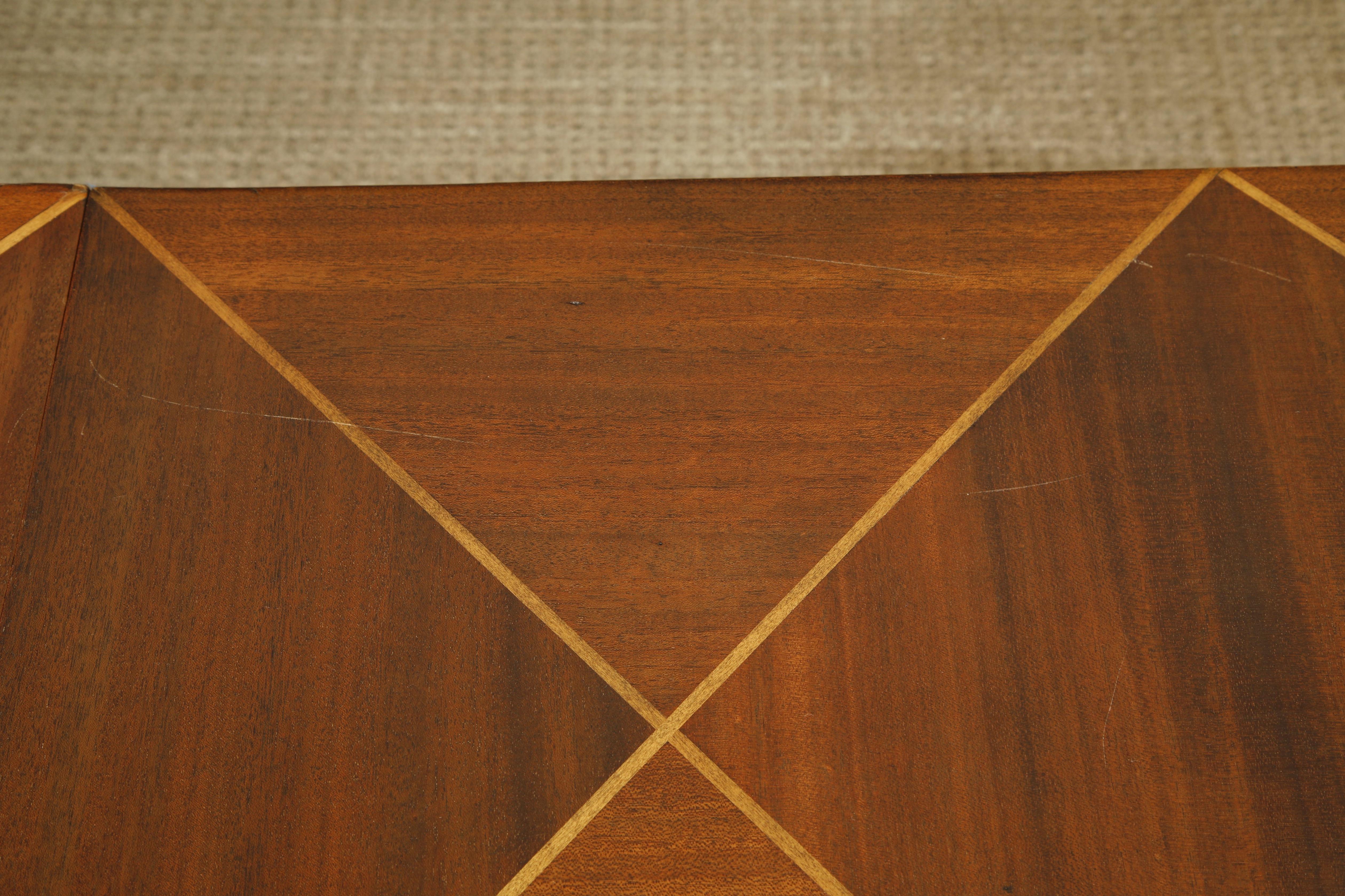 Tommi Parzinger for Charak Modern Extendable Dining Table, c 1950s, Signed en vente 10