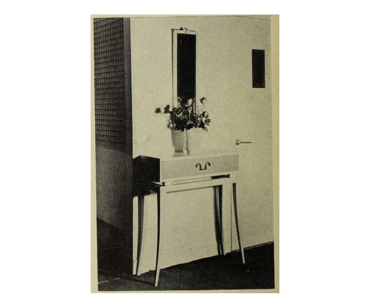 Tommi Parzinger for Charak Modern Gold Leaf Console, c 1949, Signed  For Sale 13