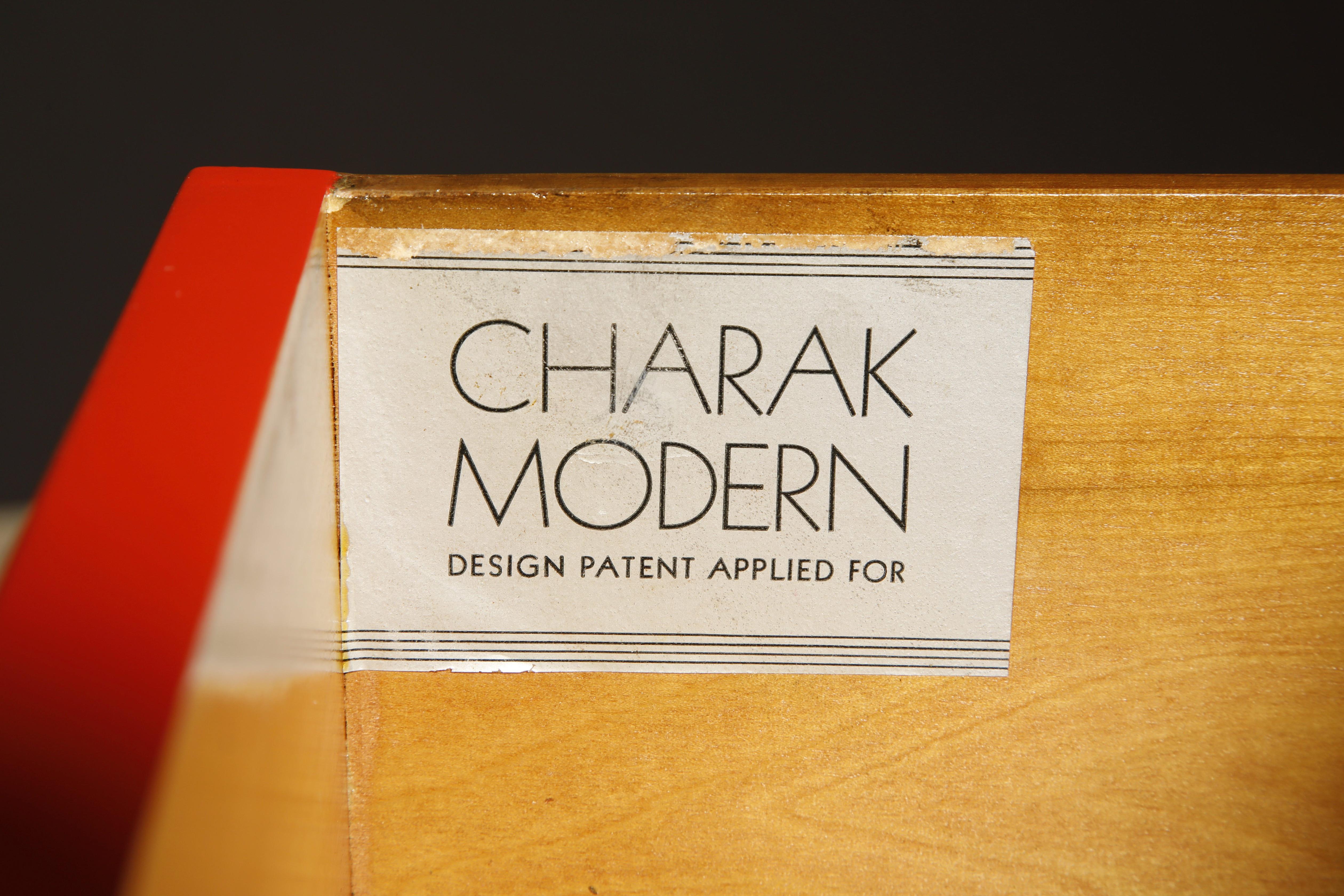 Tommi Parzinger for Charak Modern Gold Leaf Console, c 1949, Signed  For Sale 9