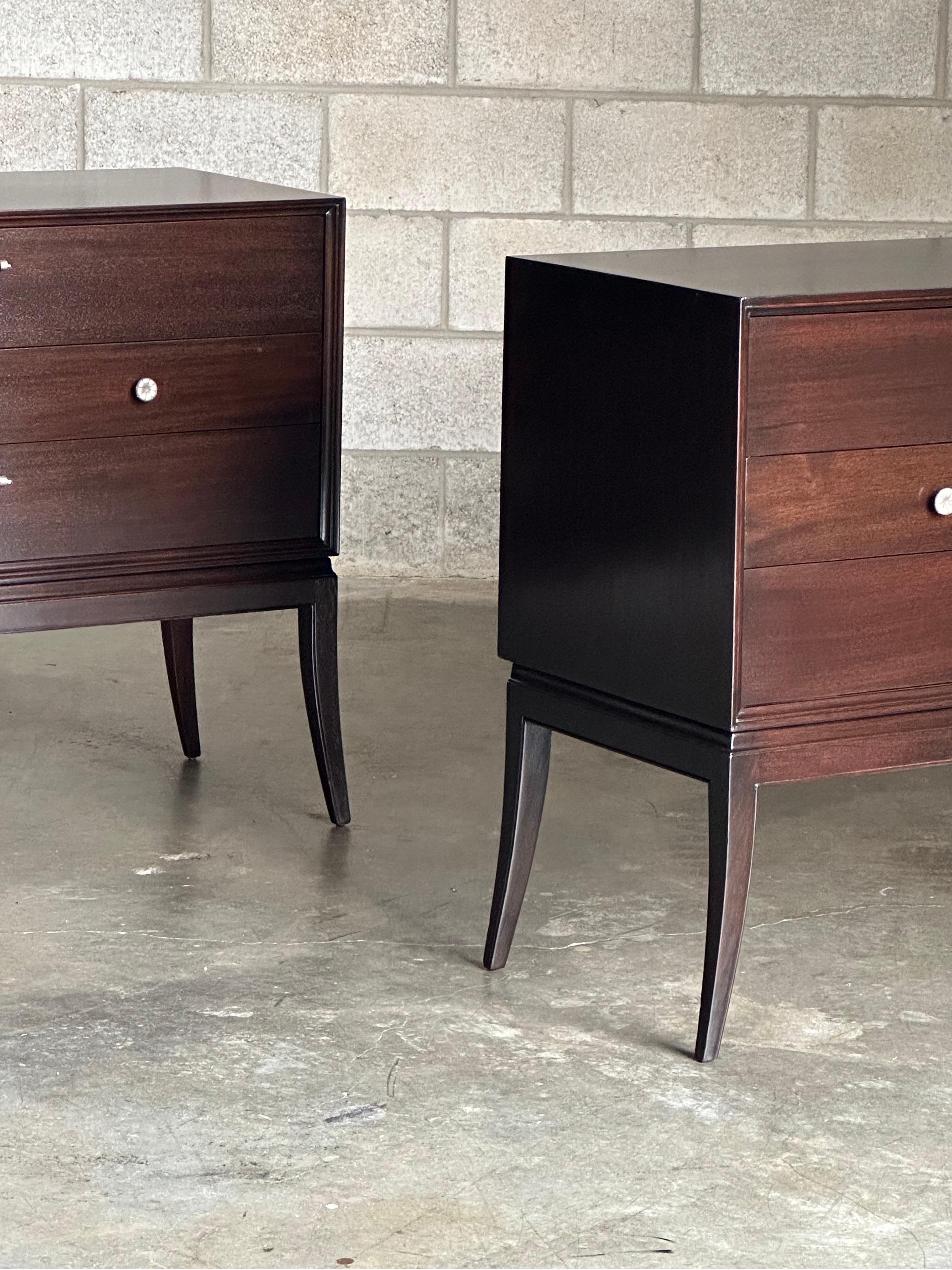 American Tommi Parzinger Chests for Charak Modern- A Pair For Sale