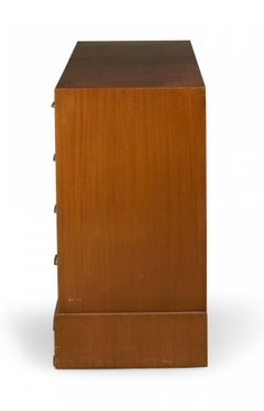 Tommi Parzinger for Charak Walnut and Brass Twelve Drawer Chest