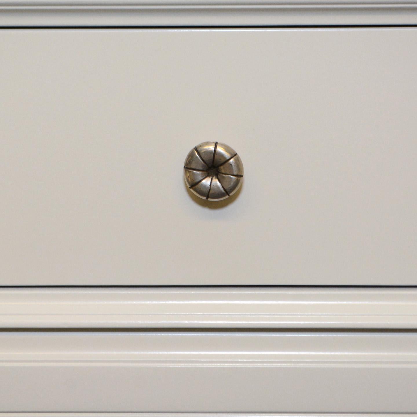 Mid-Century Modern Tommi Parzinger for Charak White Lacquered Bedside Table For Sale