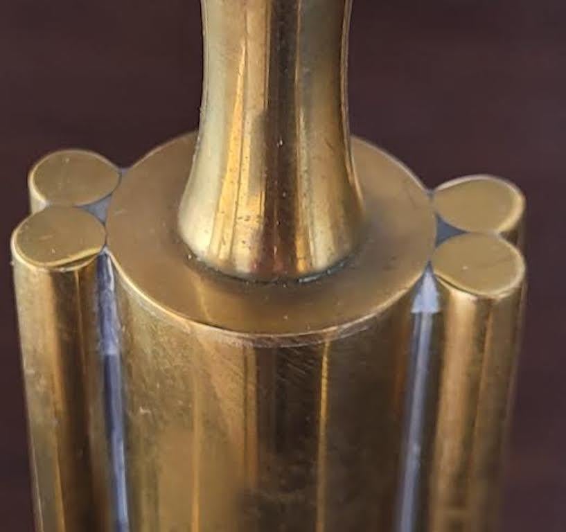 Tommi Parzinger for Dorlyn Brass Candelabra In Excellent Condition In Los Angeles, CA
