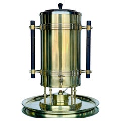 Used Tommi Parzinger for Dorlyn Silversmiths Brass Samovar Coffee Hot Water Urn
