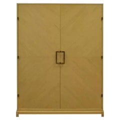 Tommi Parzinger for Parzinger Originals Bleached Elm Armoire Wardrobe Cabinet