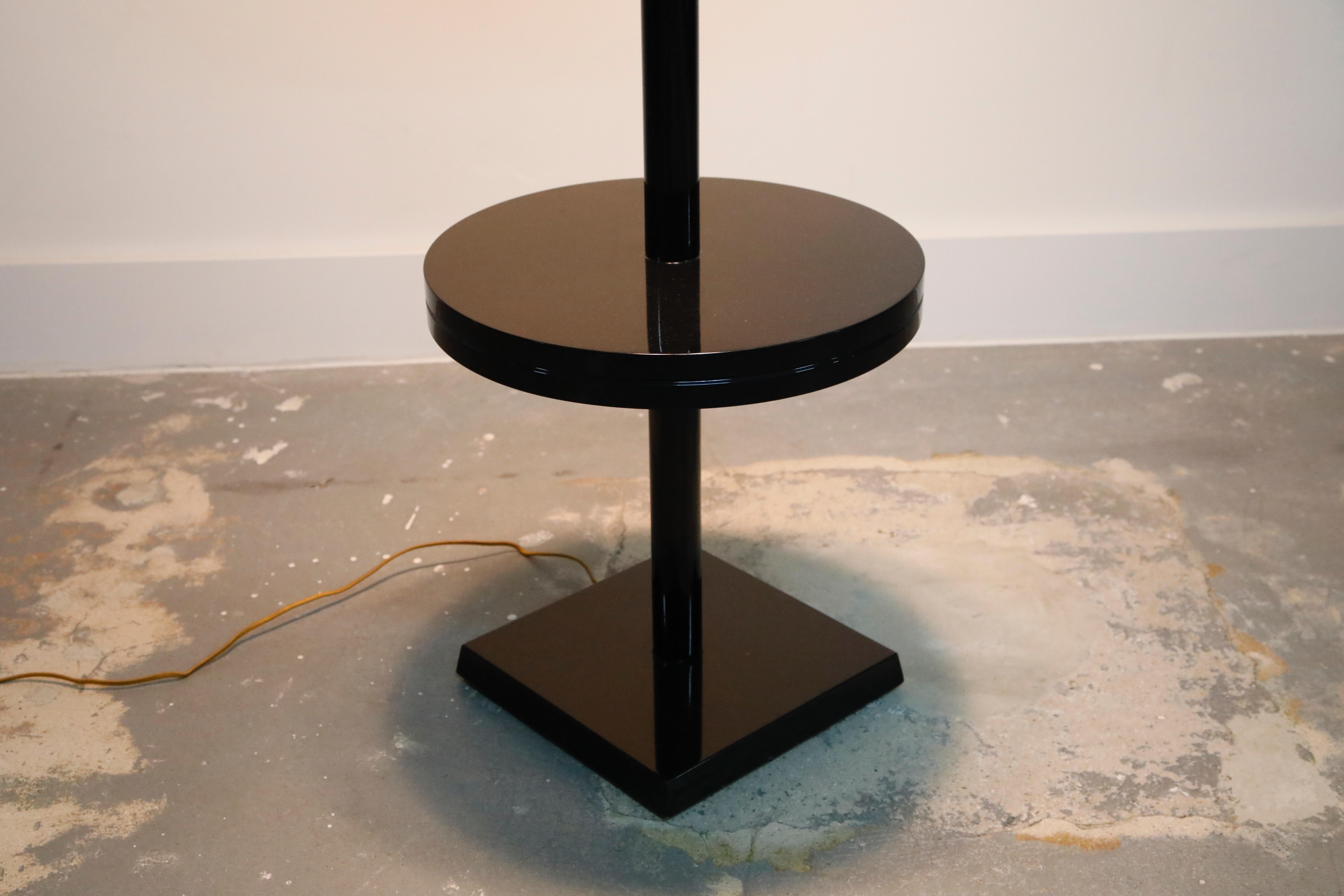 Tommi Parzinger for Parzinger Originals Floor Lamp with Side Table, 1955, Signed For Sale 5