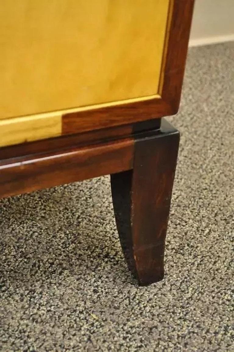 Tommi Parzinger for Parzinger Originals Maple & Mahogany Dresser Chest Credenza In Good Condition For Sale In Philadelphia, PA