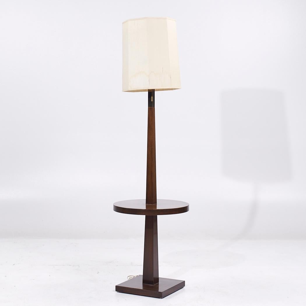 Mid-Century Modern Tommi Parzinger for Parzinger Originals Mid Century Floor Lamp with Side Table en vente