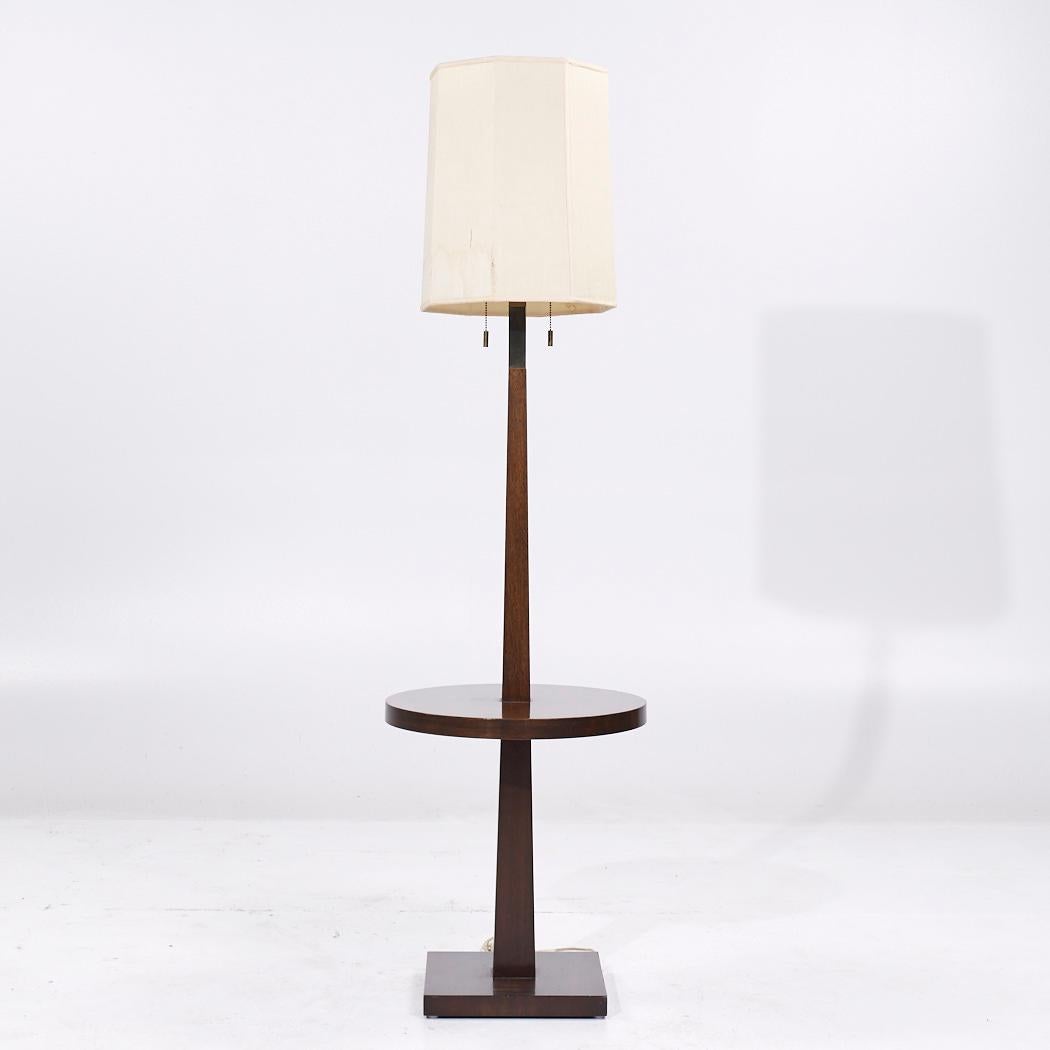 Américain Tommi Parzinger for Parzinger Originals Mid Century Floor Lamp with Side Table en vente