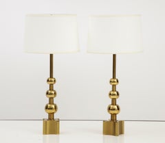 Tommi Parzinger For Stiffel Brass Table Lamps