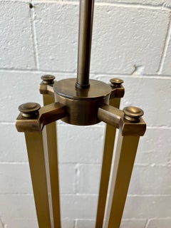 Tommi Parzinger for Stiffel Campaign Style Brass or Bronze Lamp