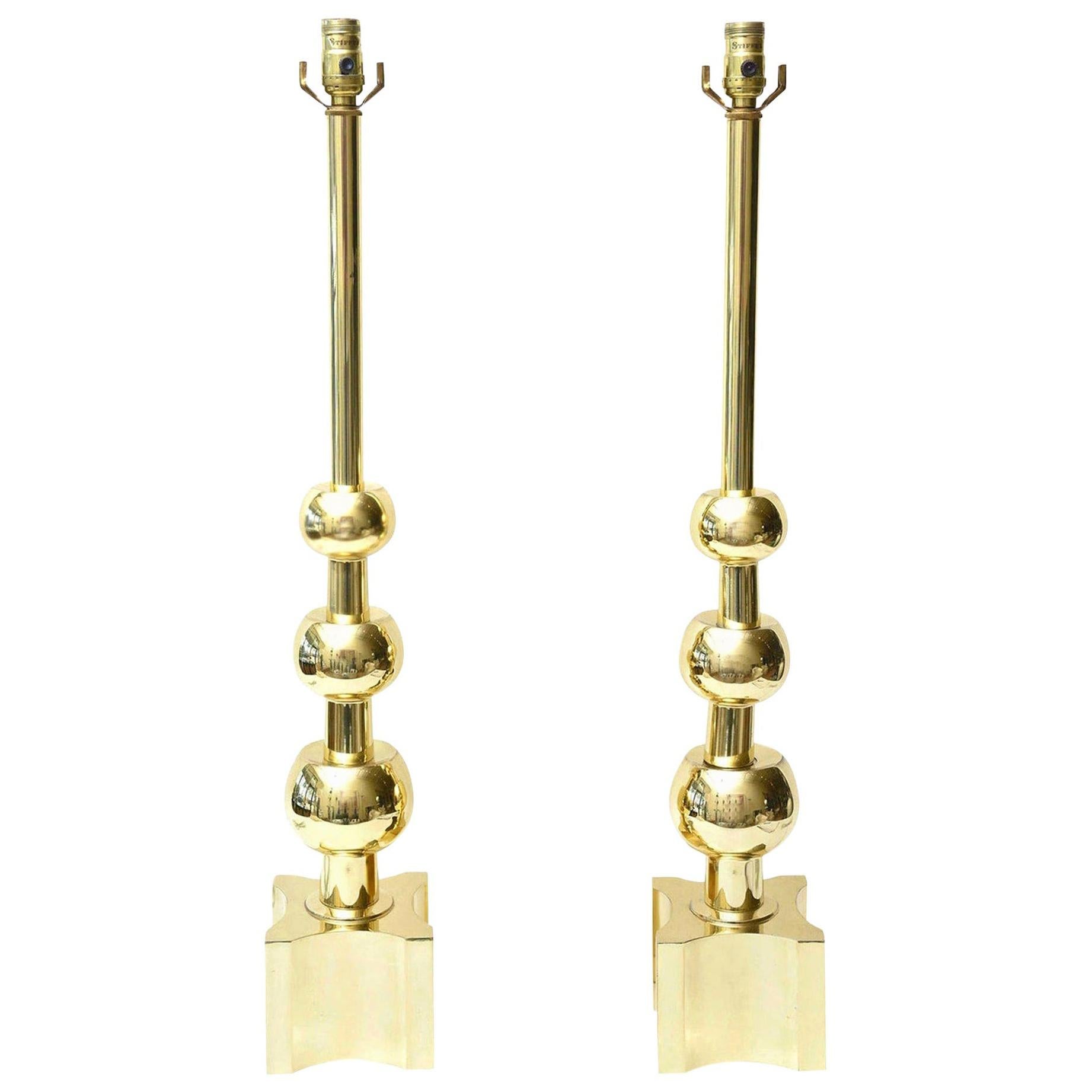 Vintage Wooden Pool Ball Lamp at 1stDibs