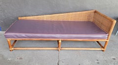 Tommi Parzinger for Willow and Reed Bamboo and Cane Chaise Daybed