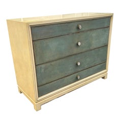 Tommi Parzinger Glazed Leather Chest Of Drawers For Charak Modern