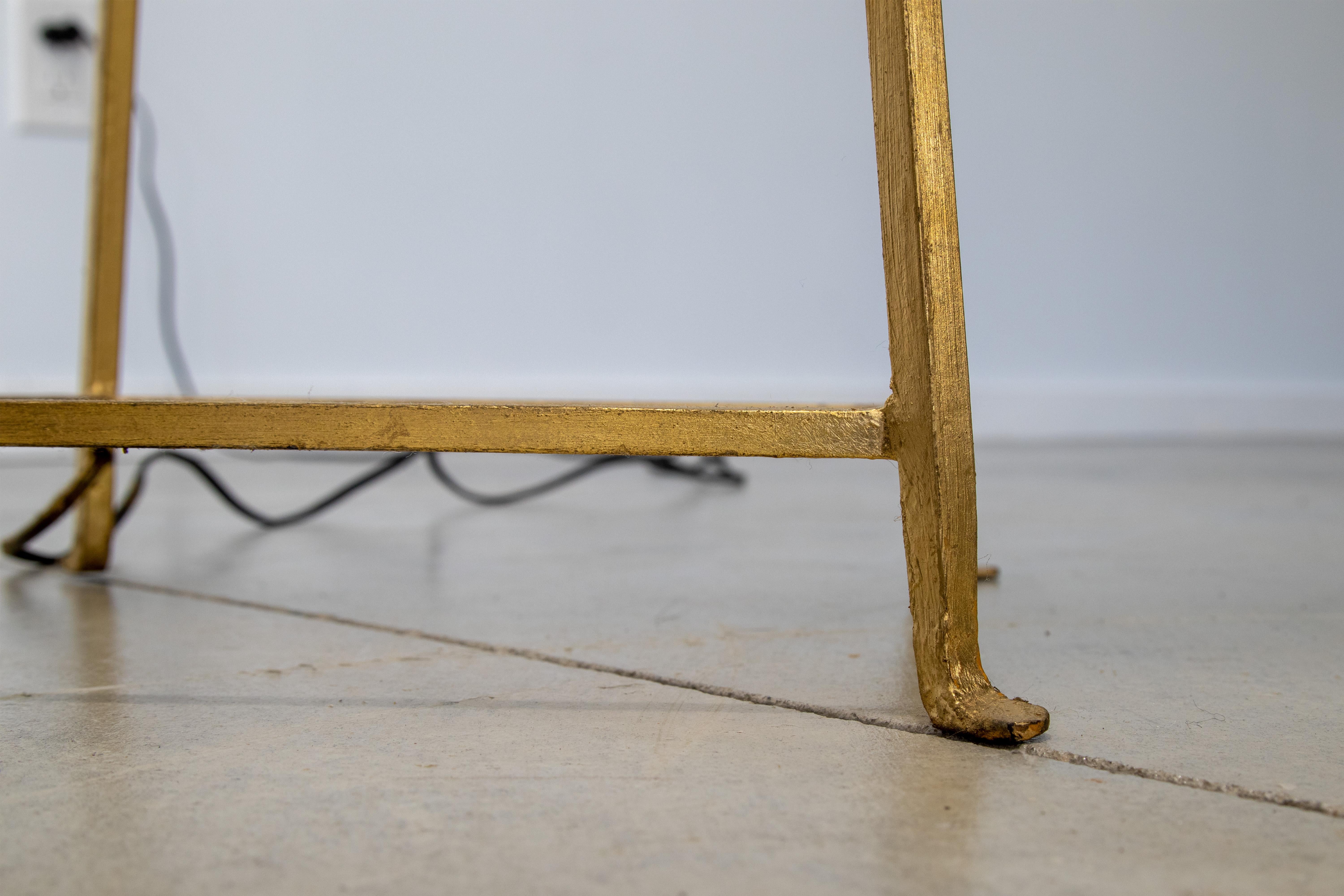 American Tommi Parzinger Gold Gilt enameled Floor Lamp