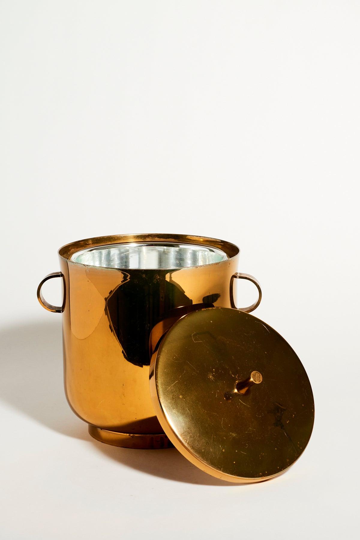 Tommi Parzinger Gold Ice Bucket In Good Condition In New York, NY