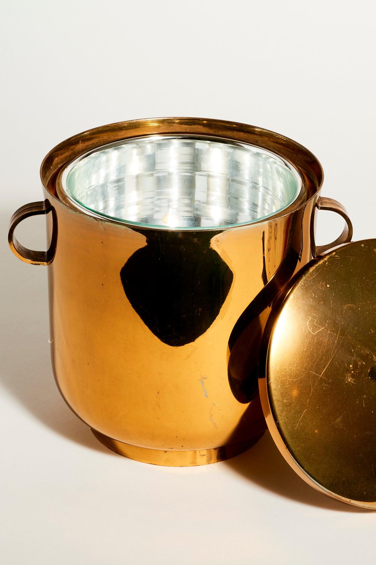Late 20th Century Tommi Parzinger Gold Ice Bucket