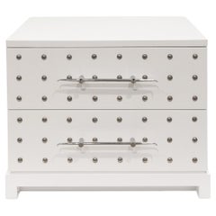 Used Tommi Parzinger Iconic Studded Small Chest/Bedside Table 1981