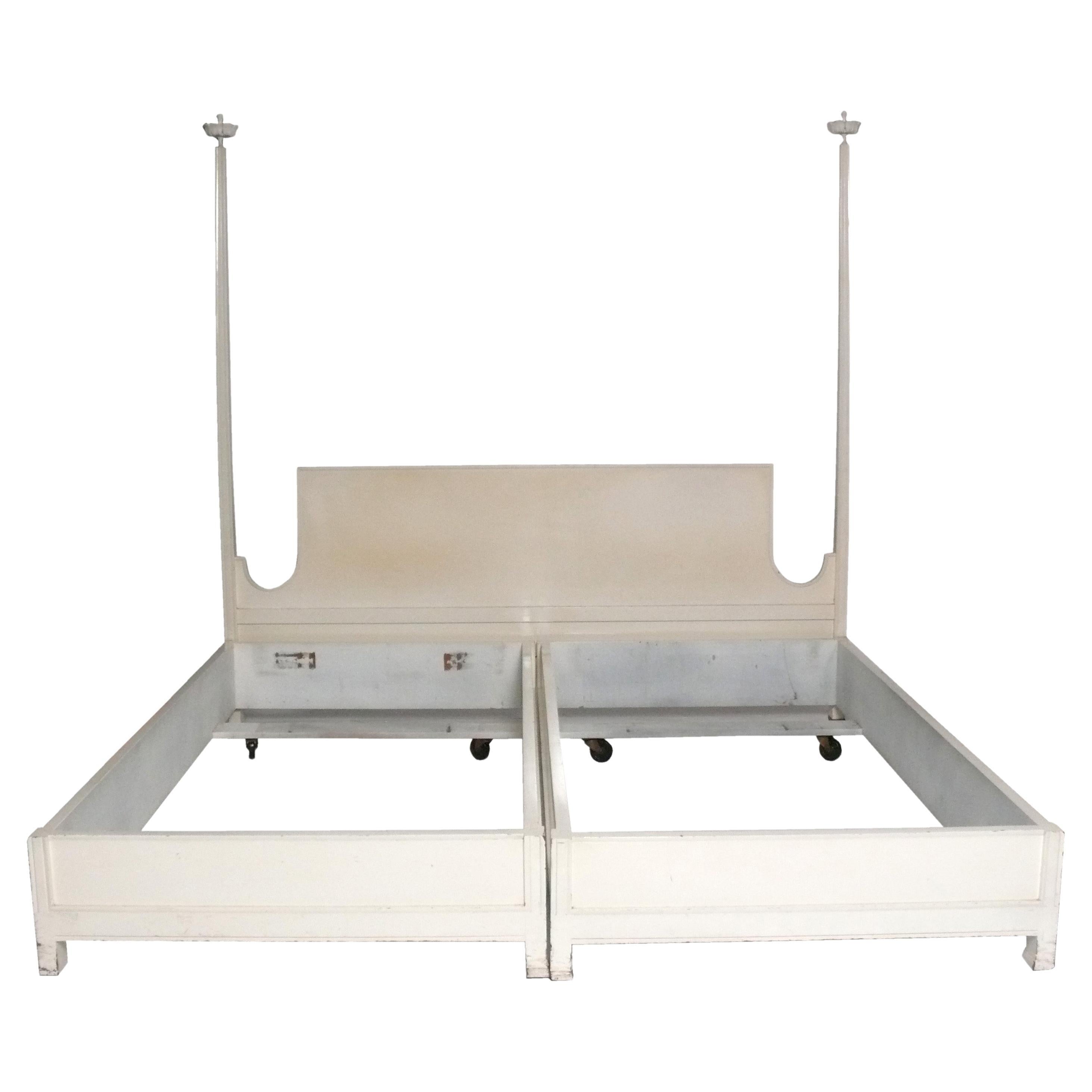 Tommi Parzinger Lit King Size Refinished In Your Color Choice Hollywood Regency