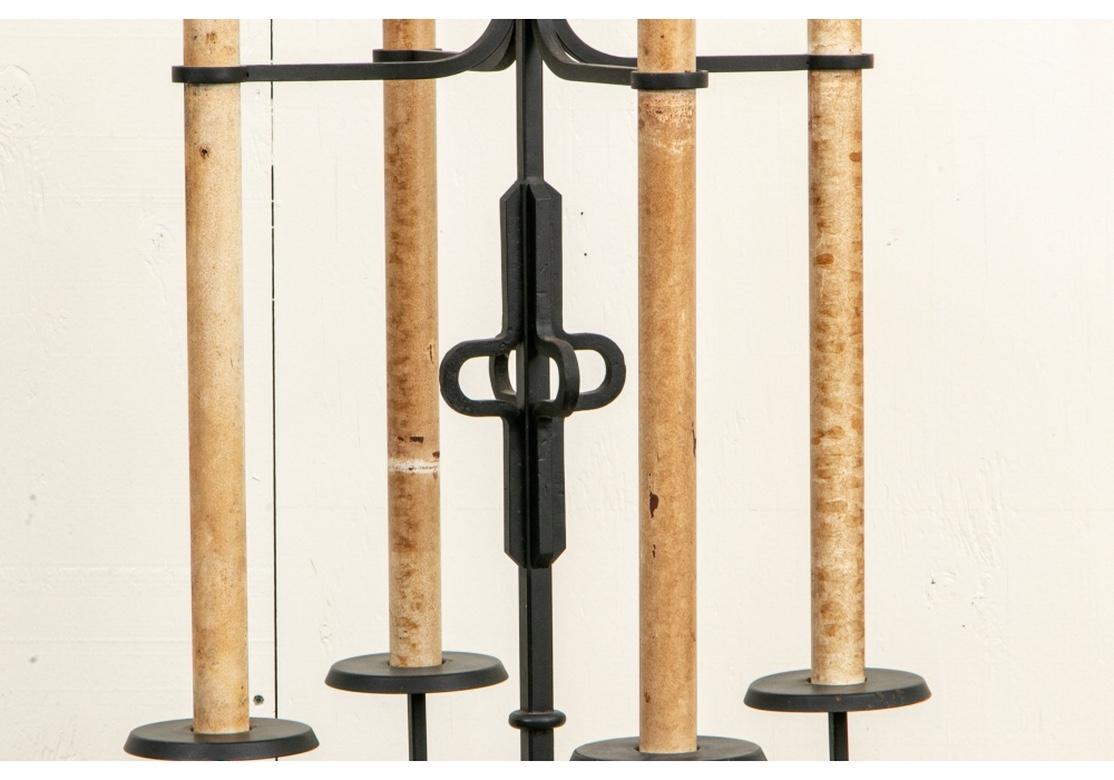 Lámpara Tommi Parzinger nº 27 Antorcha de pie de hierro para Parzinger Originals, años 50 en venta 4